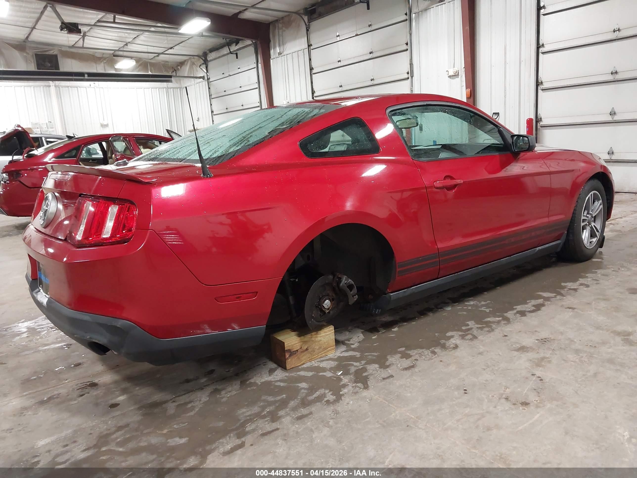 2012 Ford Mustang V6 Premium Red vin: 1ZVBP8AMXC5210856