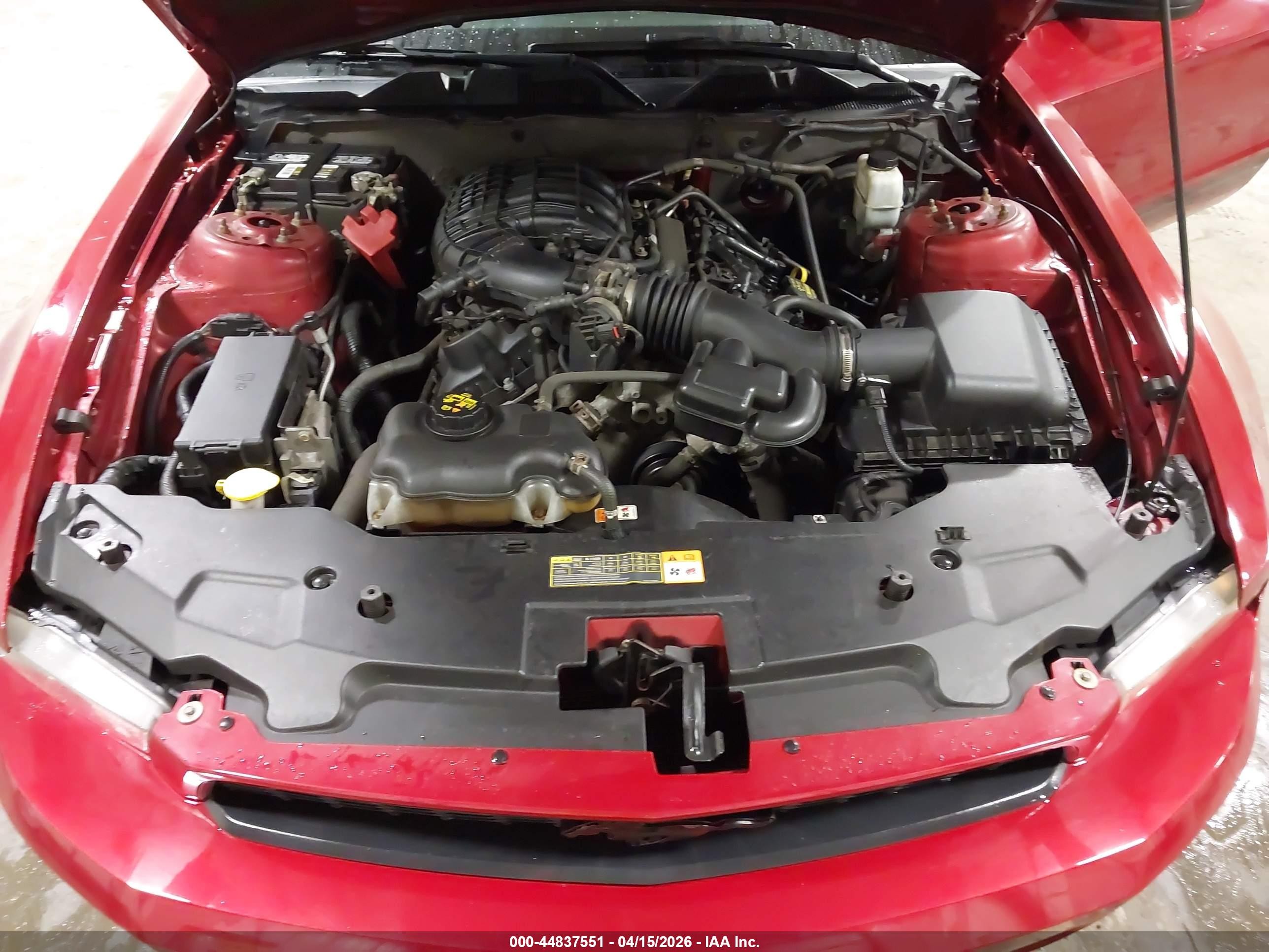 2012 Ford Mustang V6 Premium Red vin: 1ZVBP8AMXC5210856