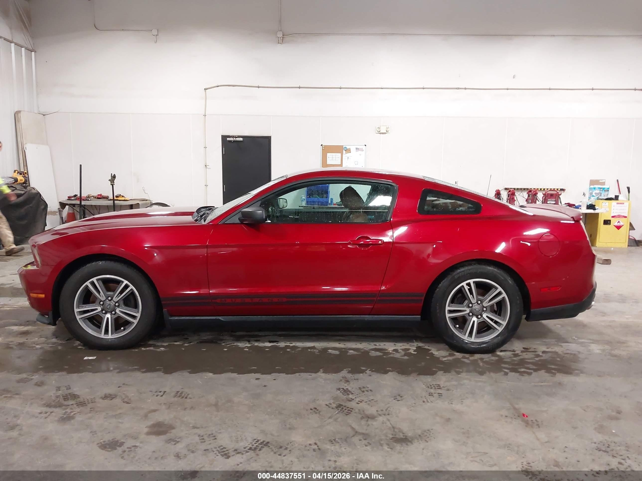 2012 Ford Mustang V6 Premium Red vin: 1ZVBP8AMXC5210856