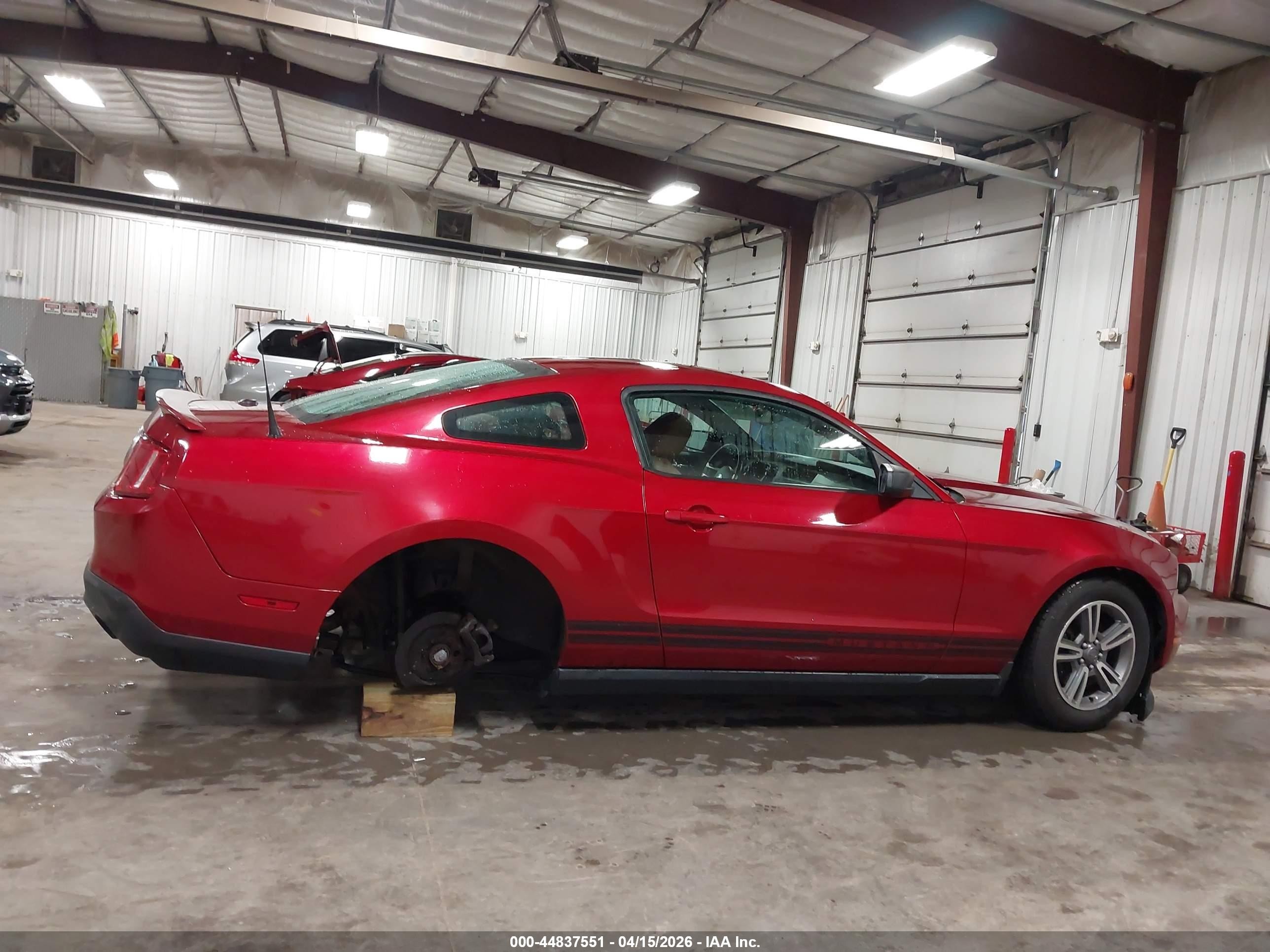 2012 Ford Mustang V6 Premium Red vin: 1ZVBP8AMXC5210856
