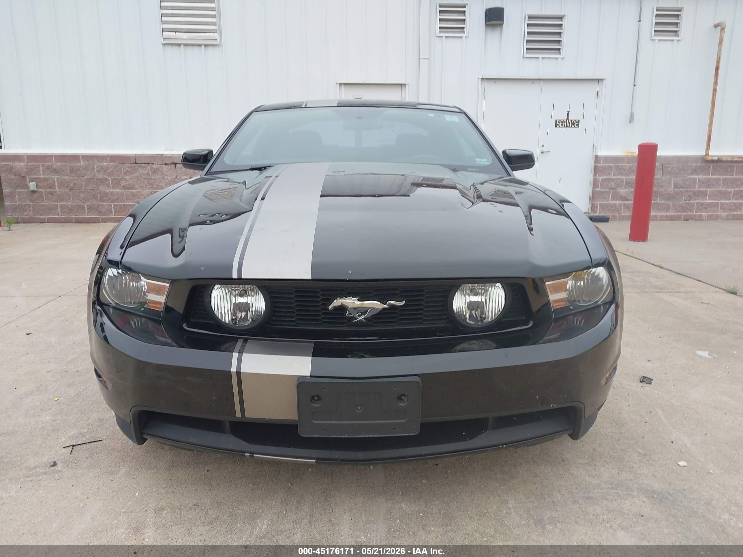 2012 Ford Mustang V6 Black vin: 1ZVBP8AMXC5261712