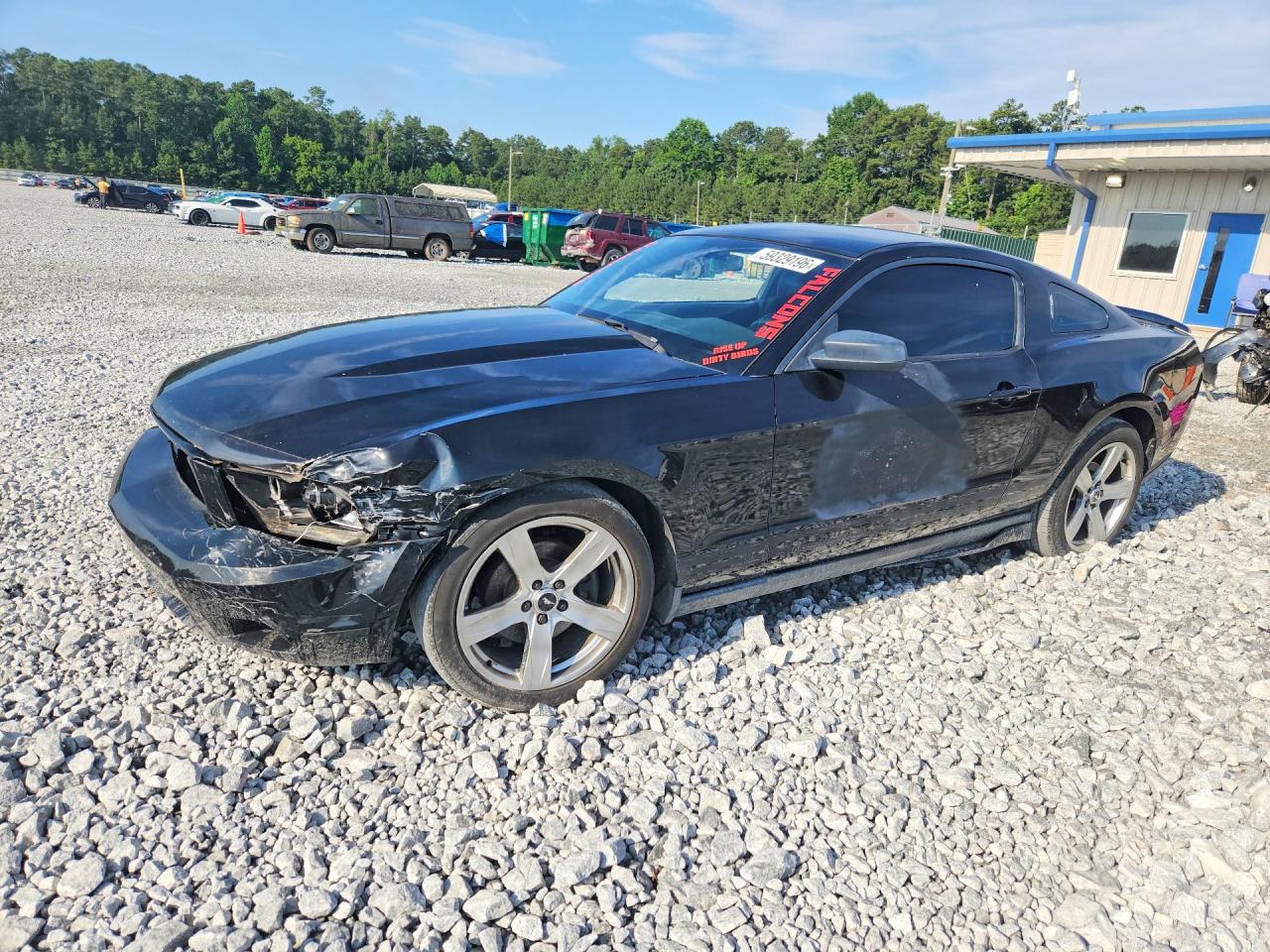 2012 Ford Mustang Black vin: 1ZVBP8AMXC5264495