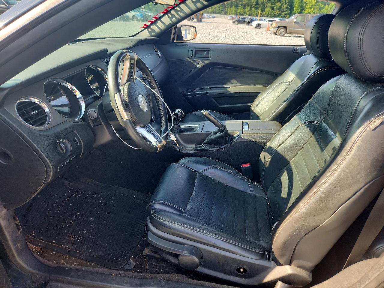 2012 Ford Mustang Black vin: 1ZVBP8AMXC5264495
