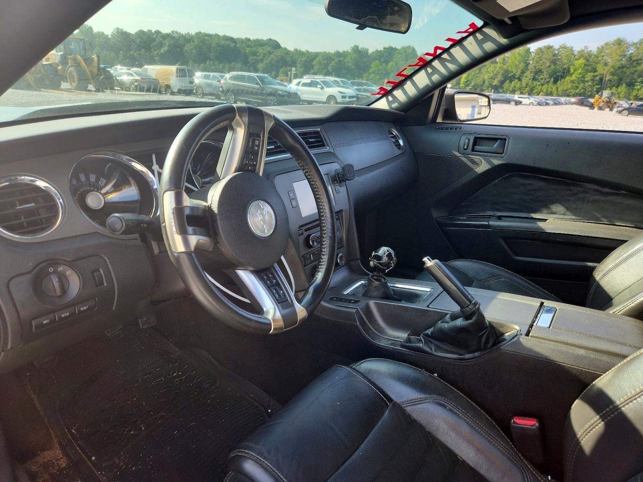 2012 Ford Mustang Black vin: 1ZVBP8AMXC5264495