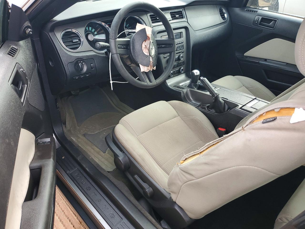 2012 Ford Mustang Gray vin: 1ZVBP8AMXC5273049