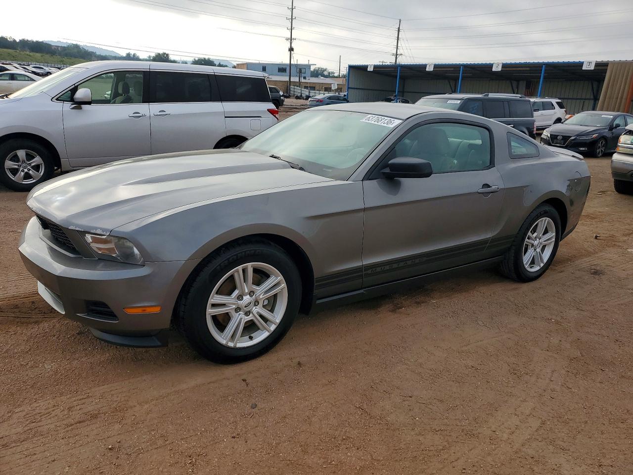 2012 Ford Mustang Gray vin: 1ZVBP8AMXC5273049