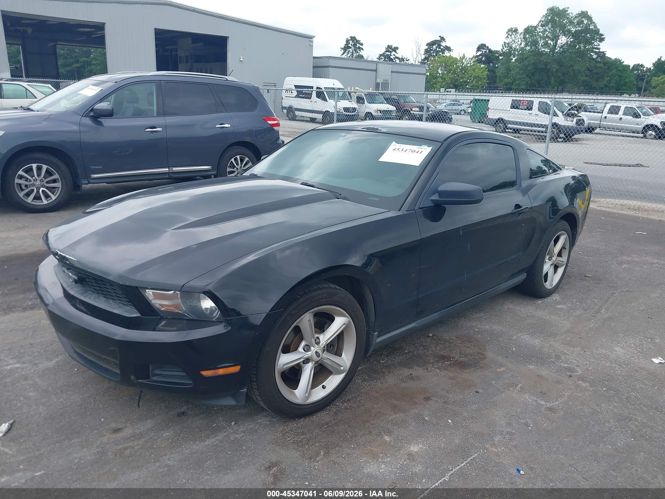 2012 Ford Mustang V6 Black vin: 1ZVBP8AMXC5273505