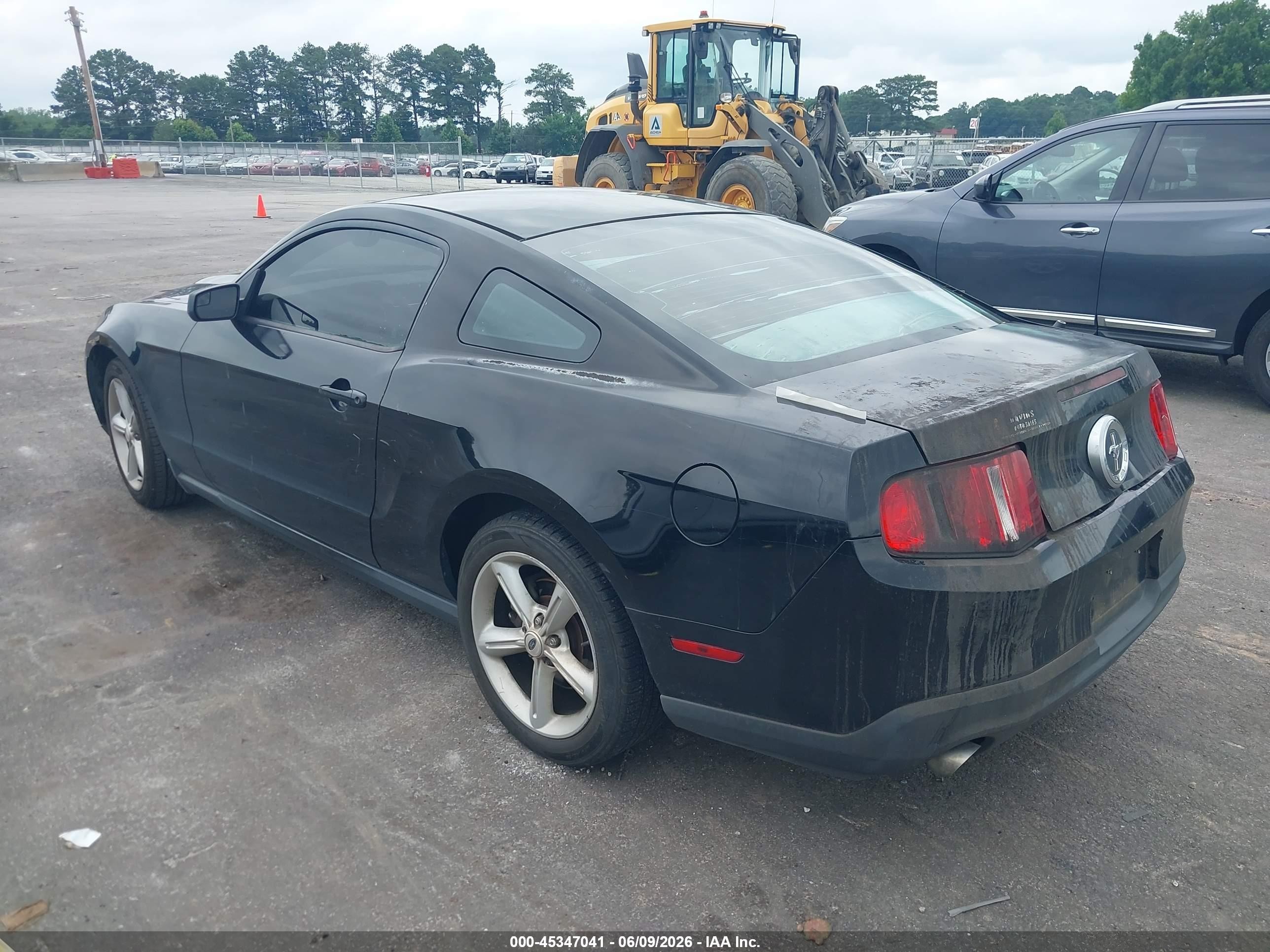 2012 Ford Mustang V6 Black vin: 1ZVBP8AMXC5273505