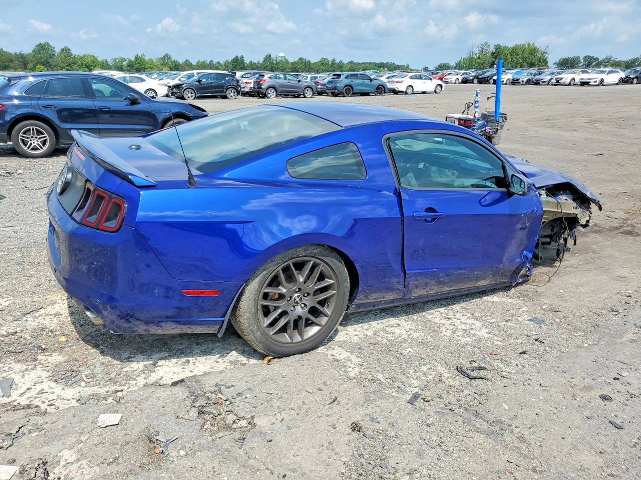 2013 Ford Mustang Blue vin: 1ZVBP8AMXD5226170