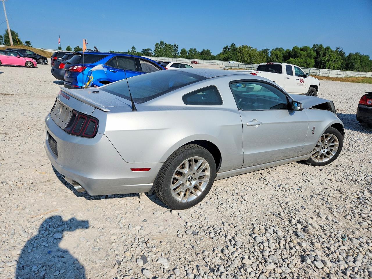 2013 Ford Mustang Silver vin: 1ZVBP8AMXD5256527