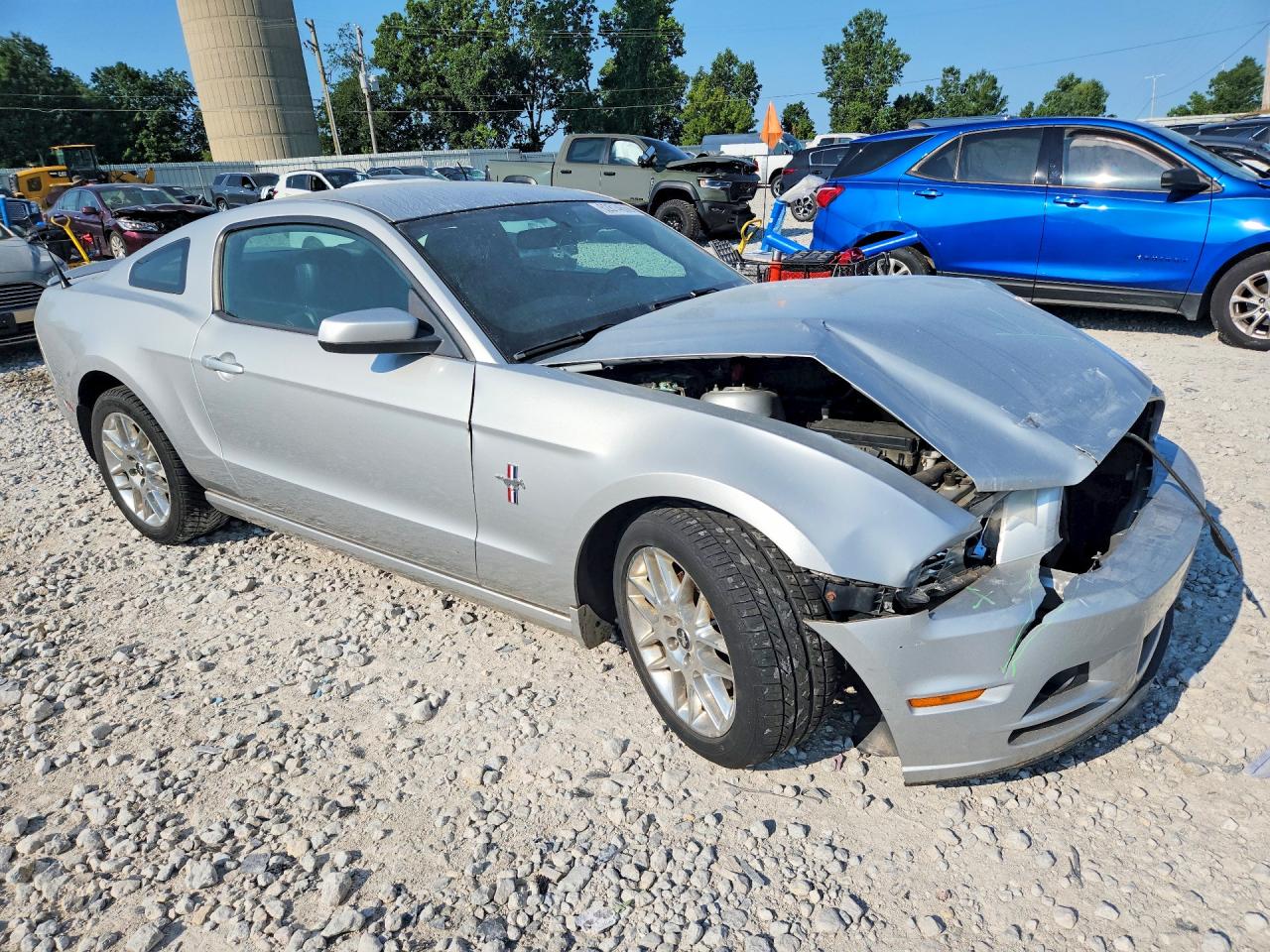 2013 Ford Mustang Silver vin: 1ZVBP8AMXD5256527