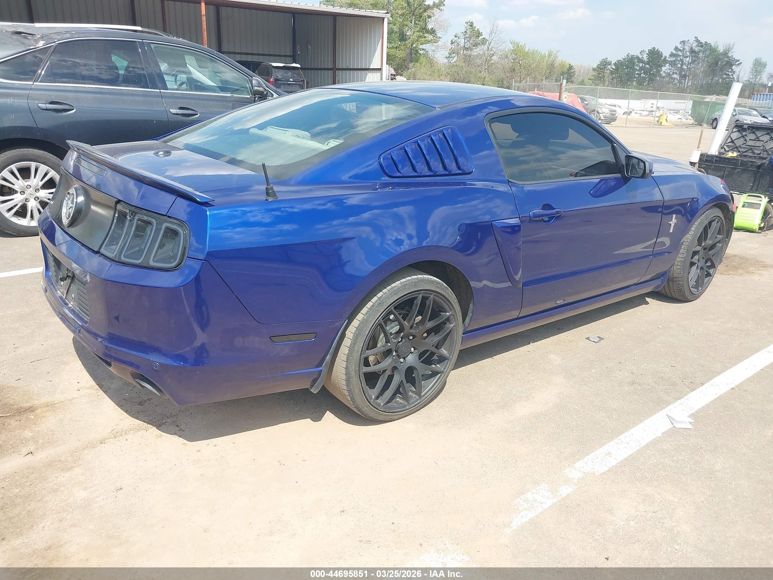 2014 Ford Mustang V6 Premium Blue vin: 1ZVBP8AMXE5223884