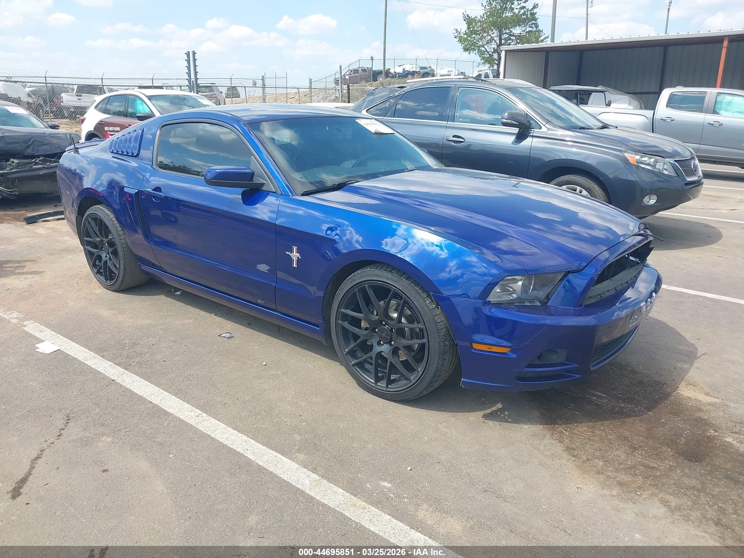 2014 Ford Mustang V6 Premium Blue vin: 1ZVBP8AMXE5223884