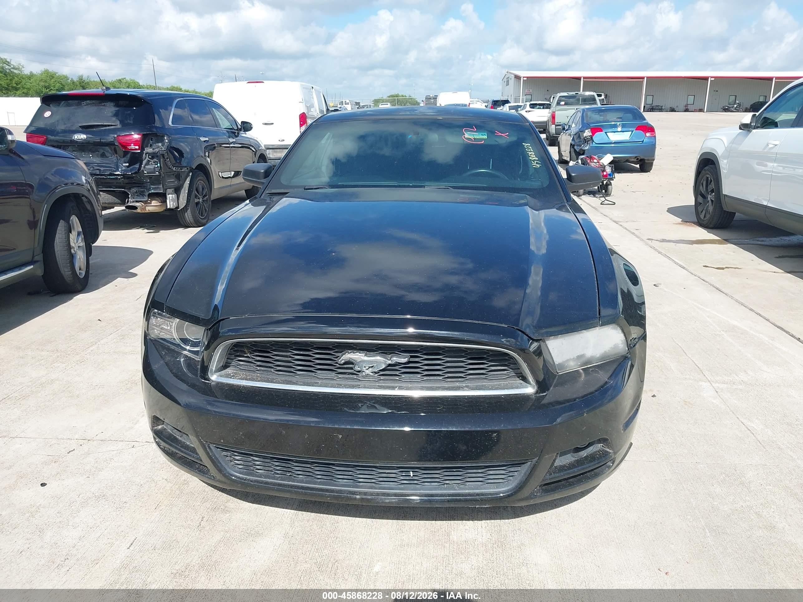 2014 Ford Mustang V6 Черный vin: 1ZVBP8AMXE5227689