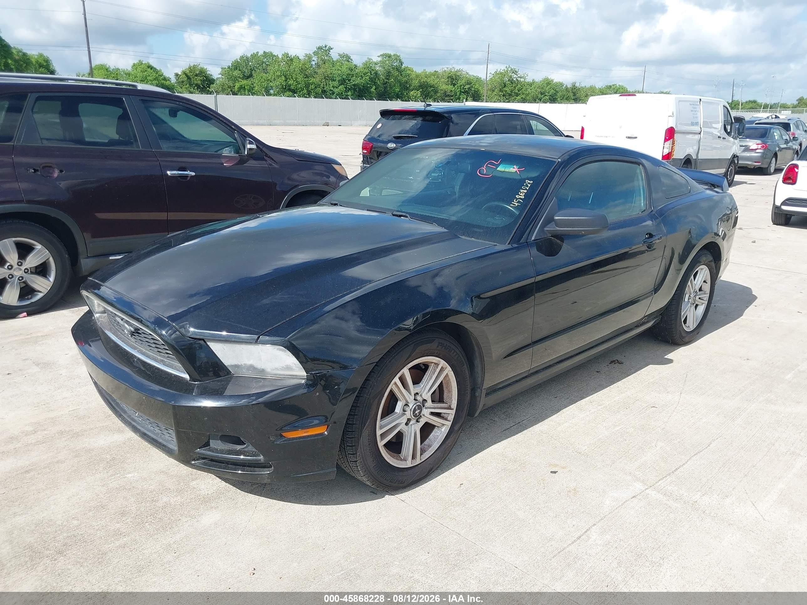 2014 Ford Mustang V6 Черный vin: 1ZVBP8AMXE5227689