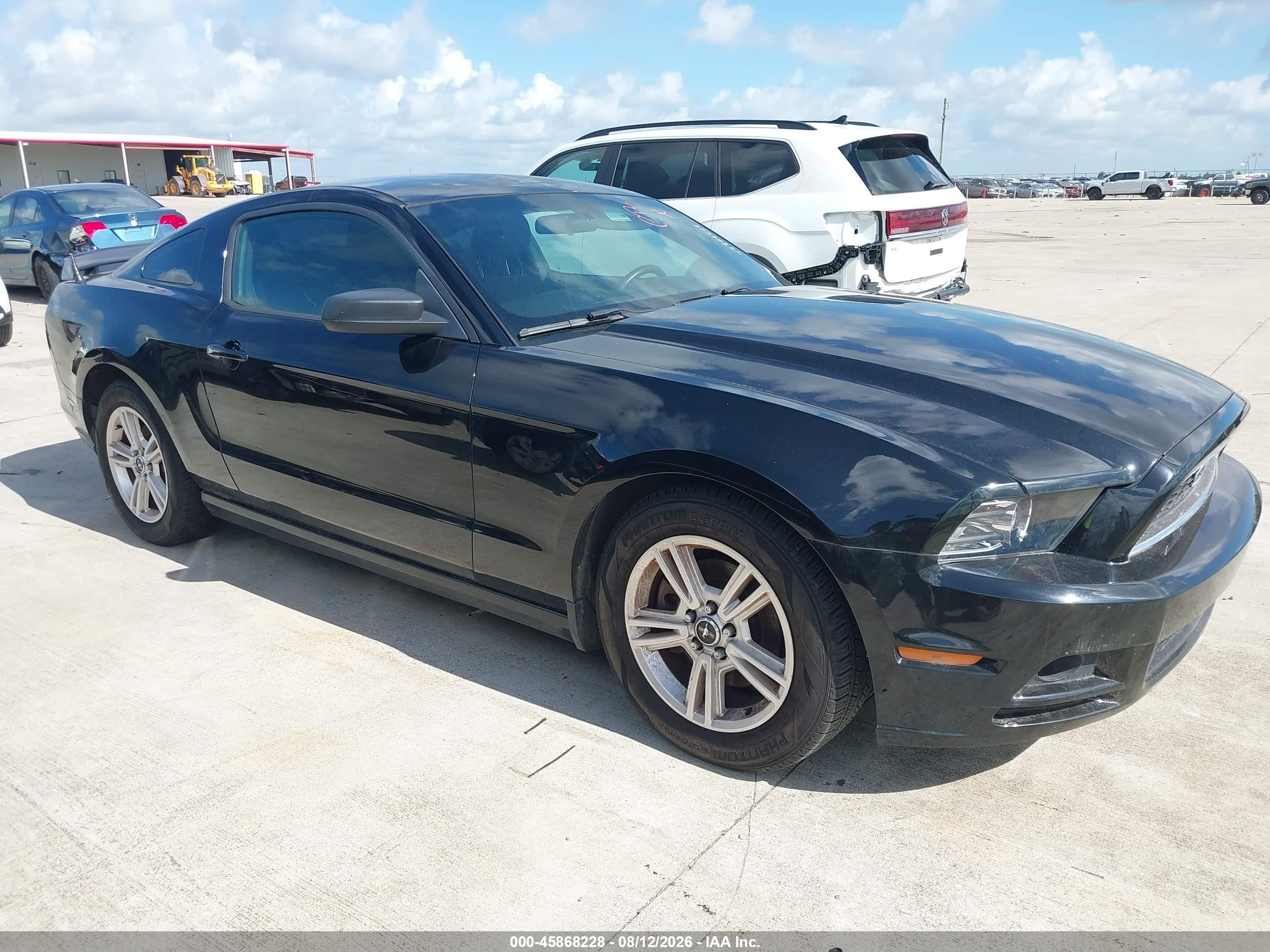 2014 Ford Mustang V6 Черный vin: 1ZVBP8AMXE5227689