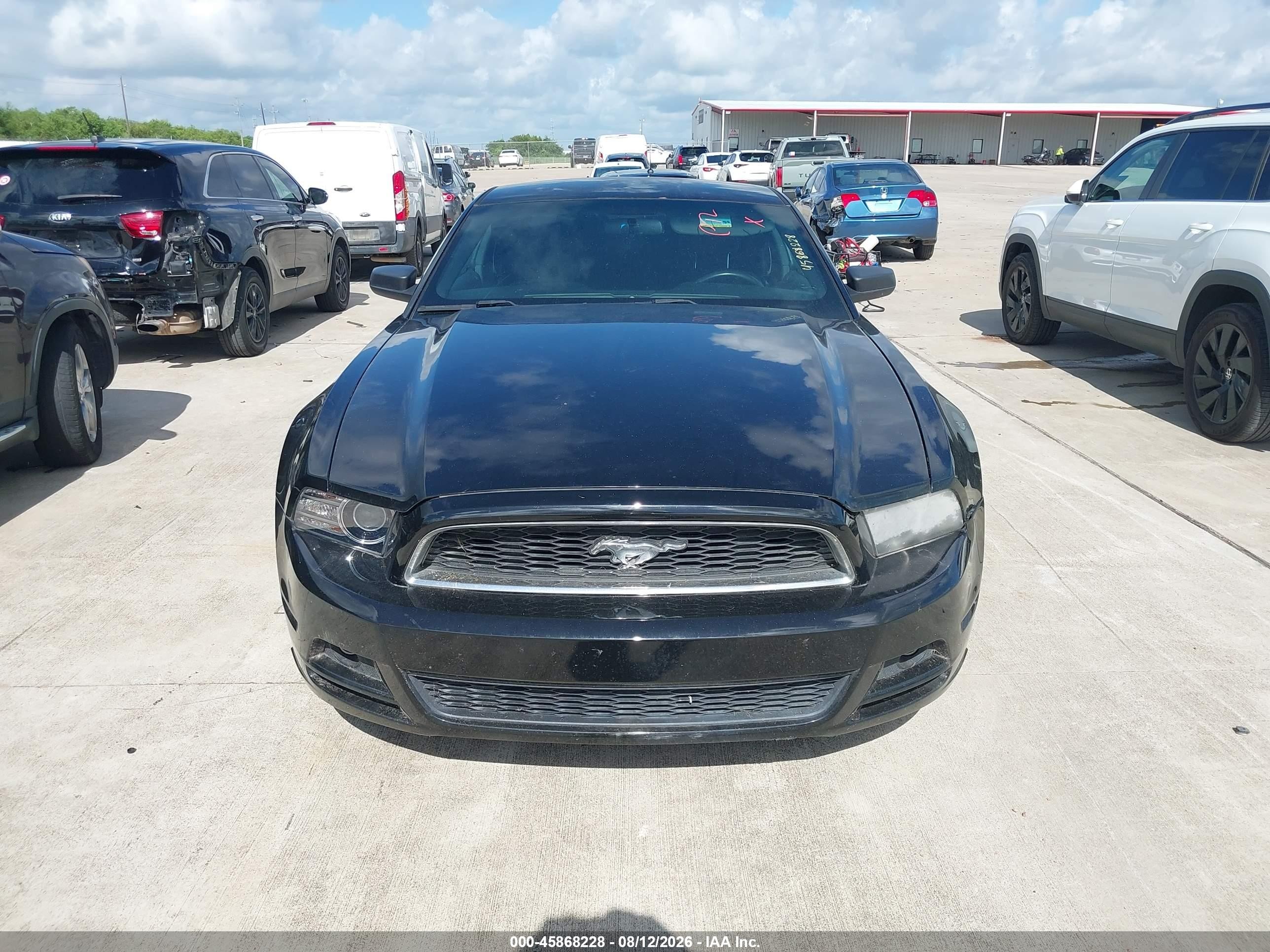 2014 Ford Mustang V6 Черный vin: 1ZVBP8AMXE5227689