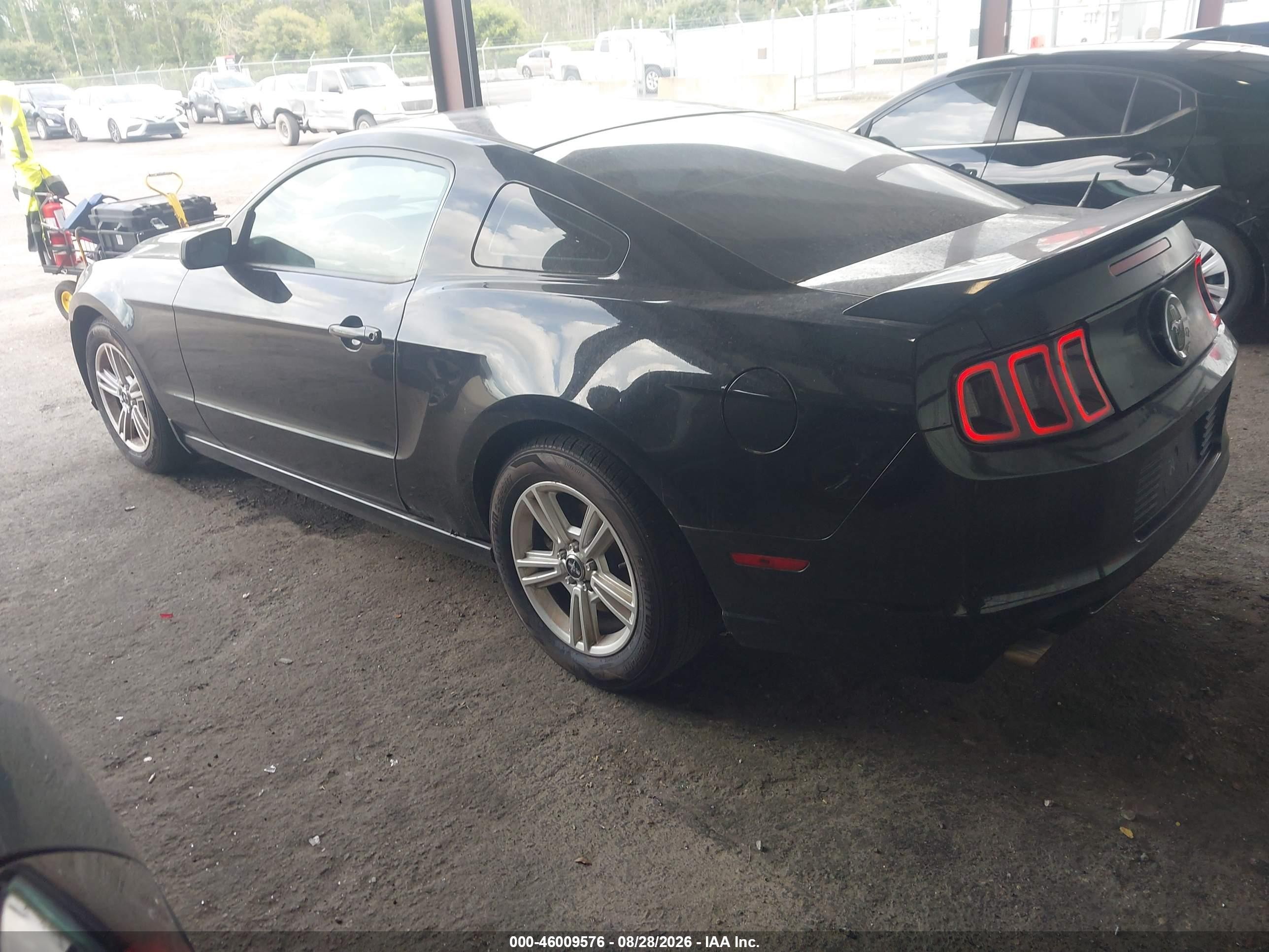 2014 Ford Mustang V6 Black vin: 1ZVBP8AMXE5227689