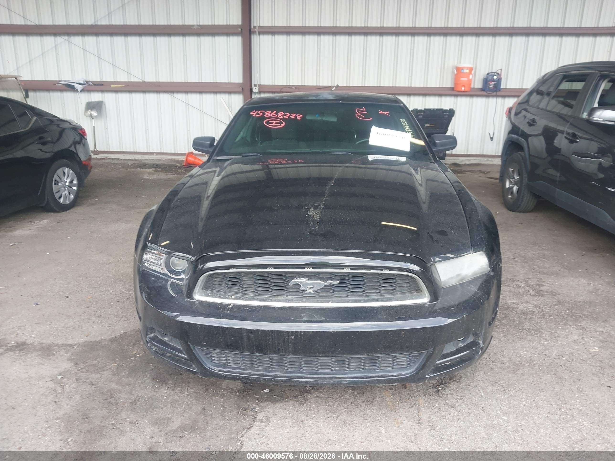 2014 Ford Mustang V6 Black vin: 1ZVBP8AMXE5227689