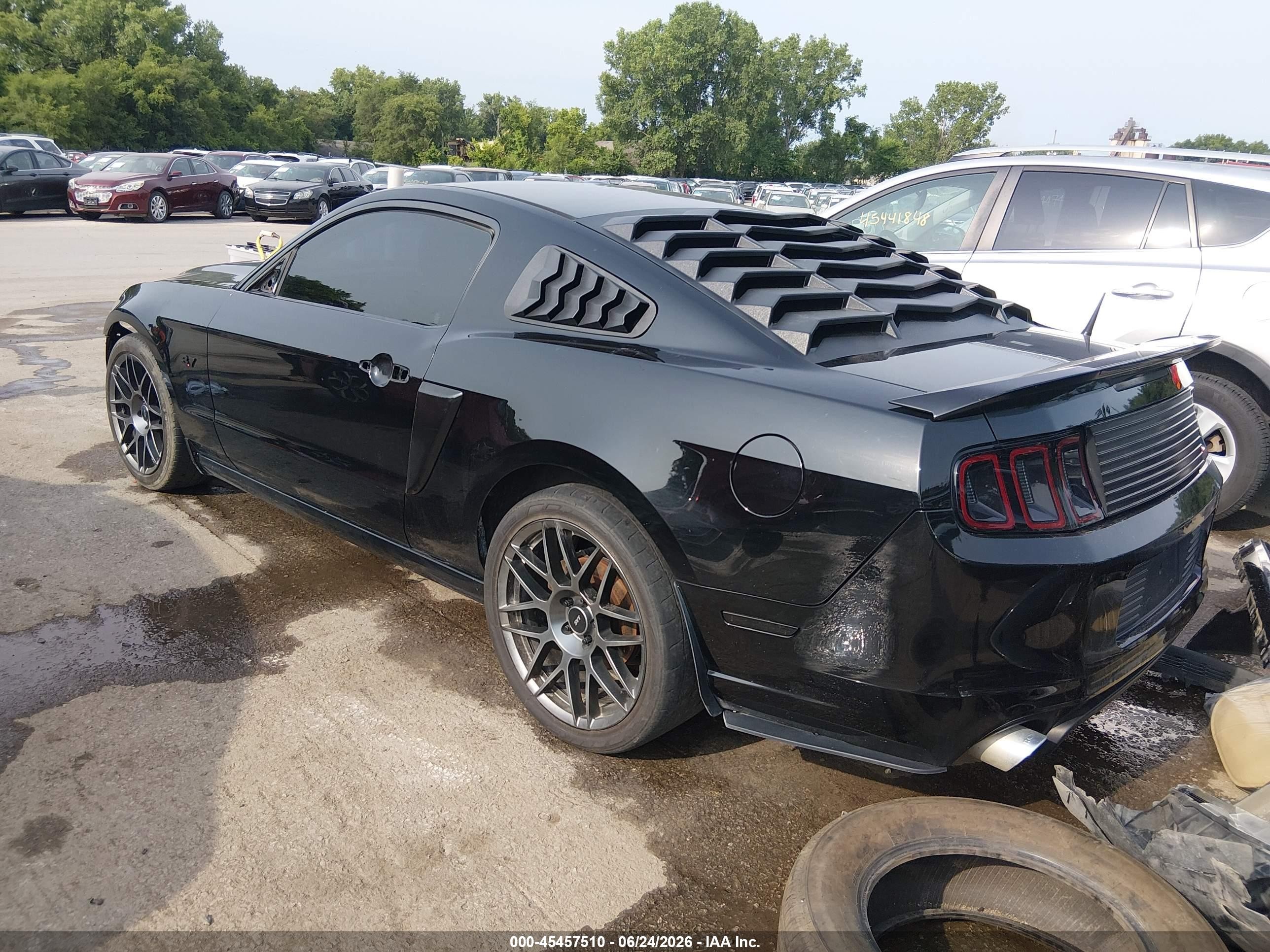 2014 Ford Mustang V6 Black vin: 1ZVBP8AMXE5231449