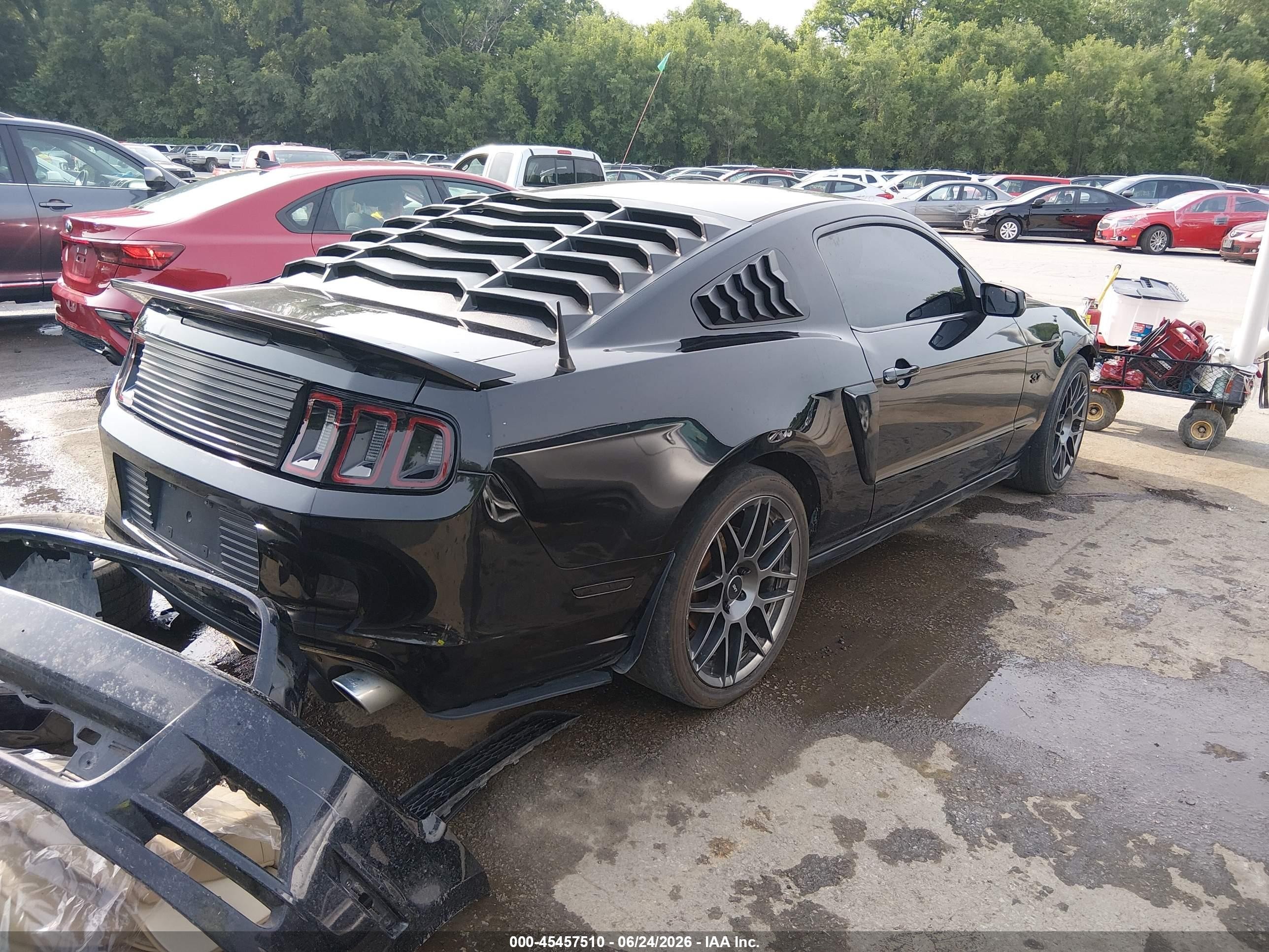 2014 Ford Mustang V6 Black vin: 1ZVBP8AMXE5231449