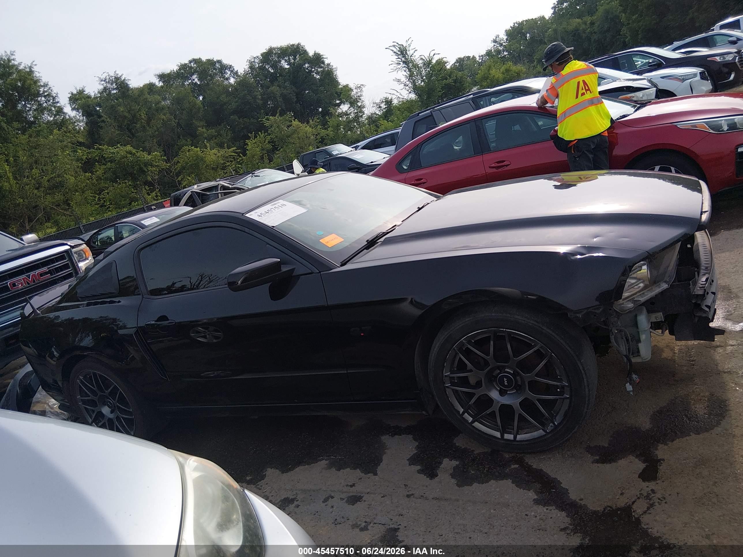 2014 Ford Mustang V6 Black vin: 1ZVBP8AMXE5231449