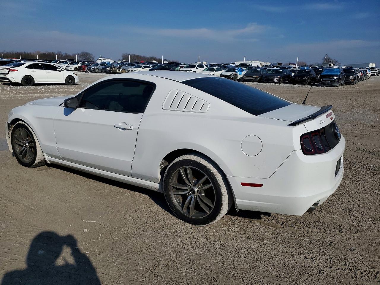 2014 Ford Mustang White vin: 1ZVBP8AMXE5270171