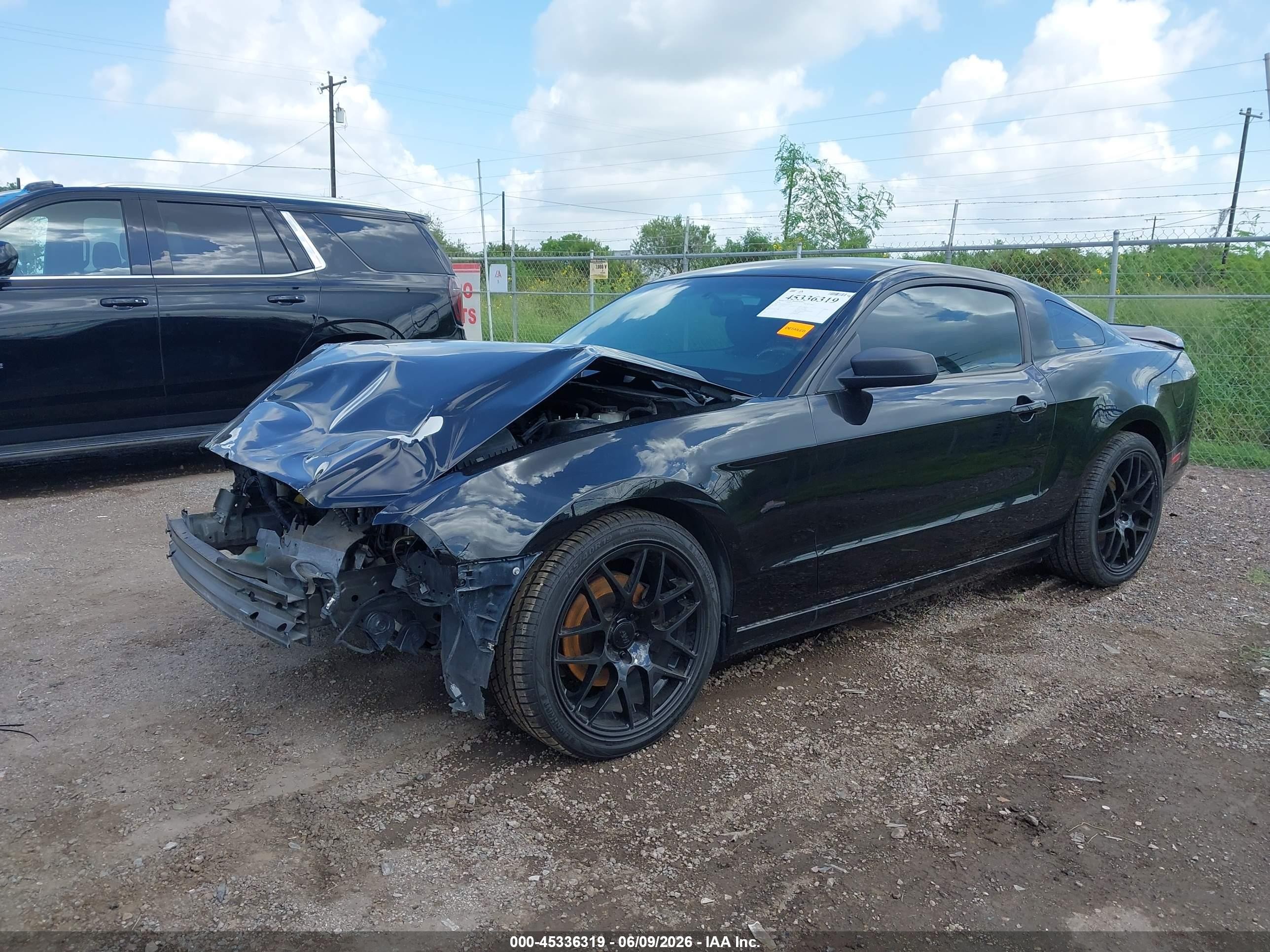 2014 Ford Mustang V6 Black vin: 1ZVBP8AMXE5274611