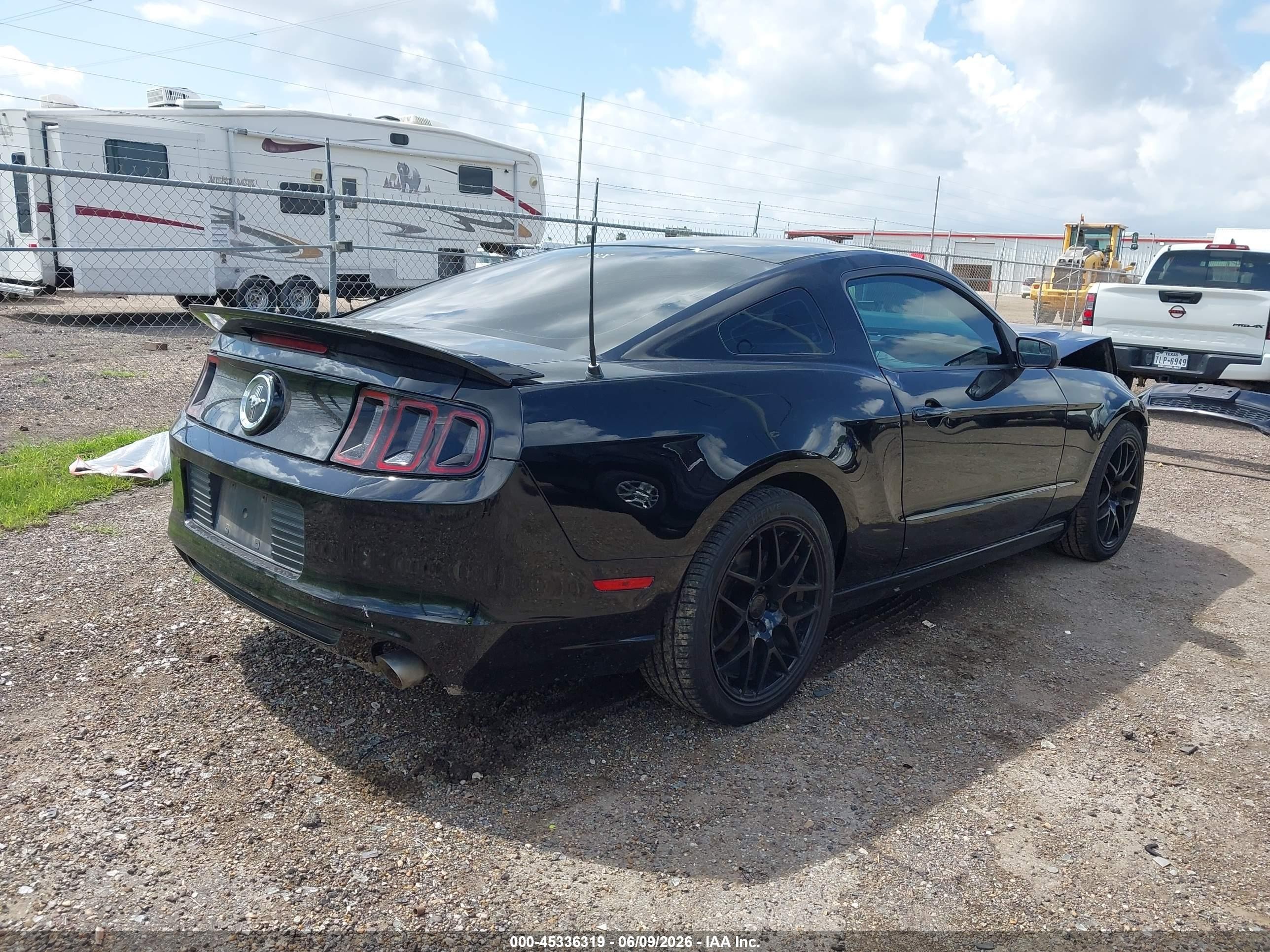 2014 Ford Mustang V6 Black vin: 1ZVBP8AMXE5274611