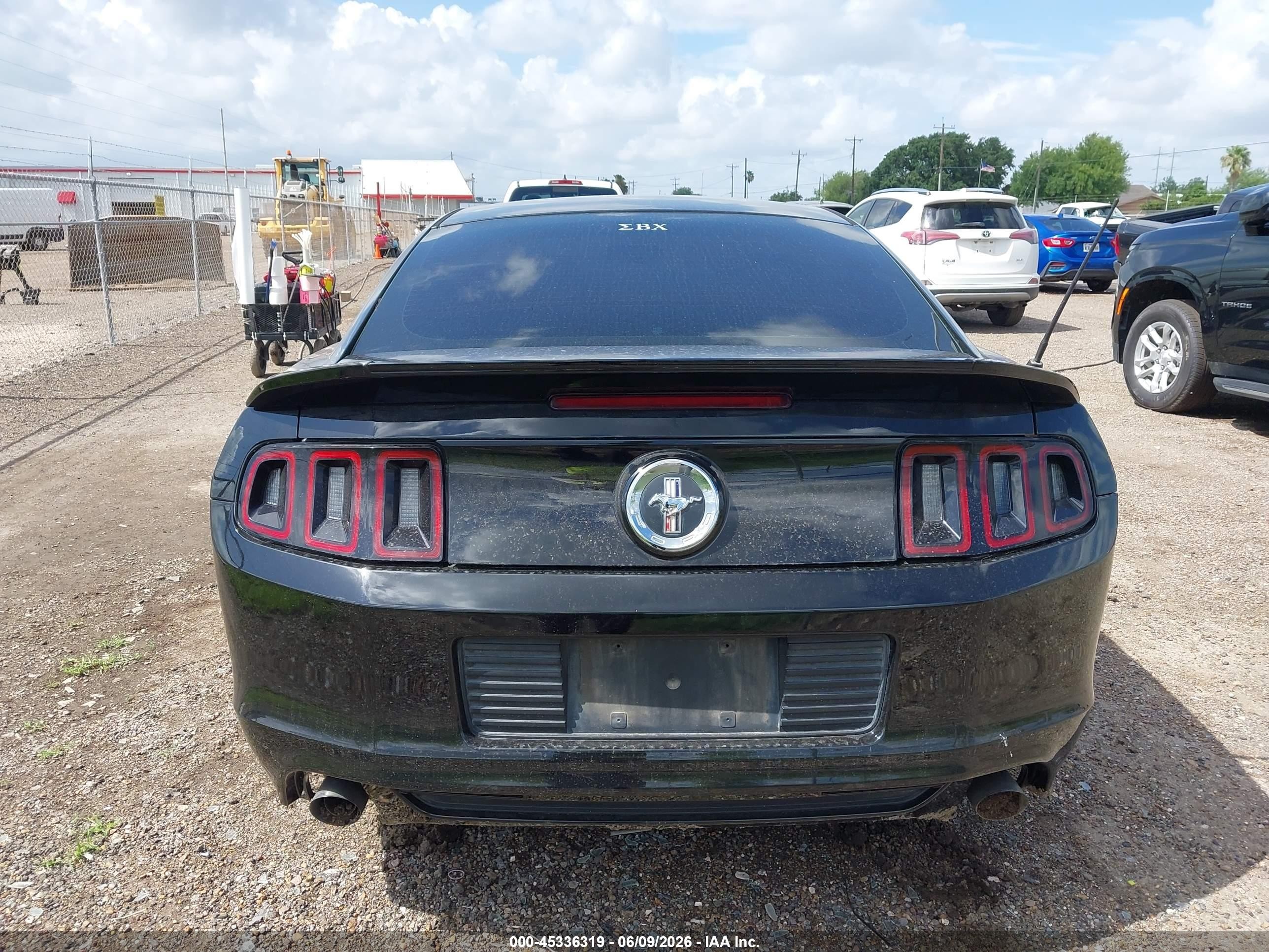 2014 Ford Mustang V6 Black vin: 1ZVBP8AMXE5274611