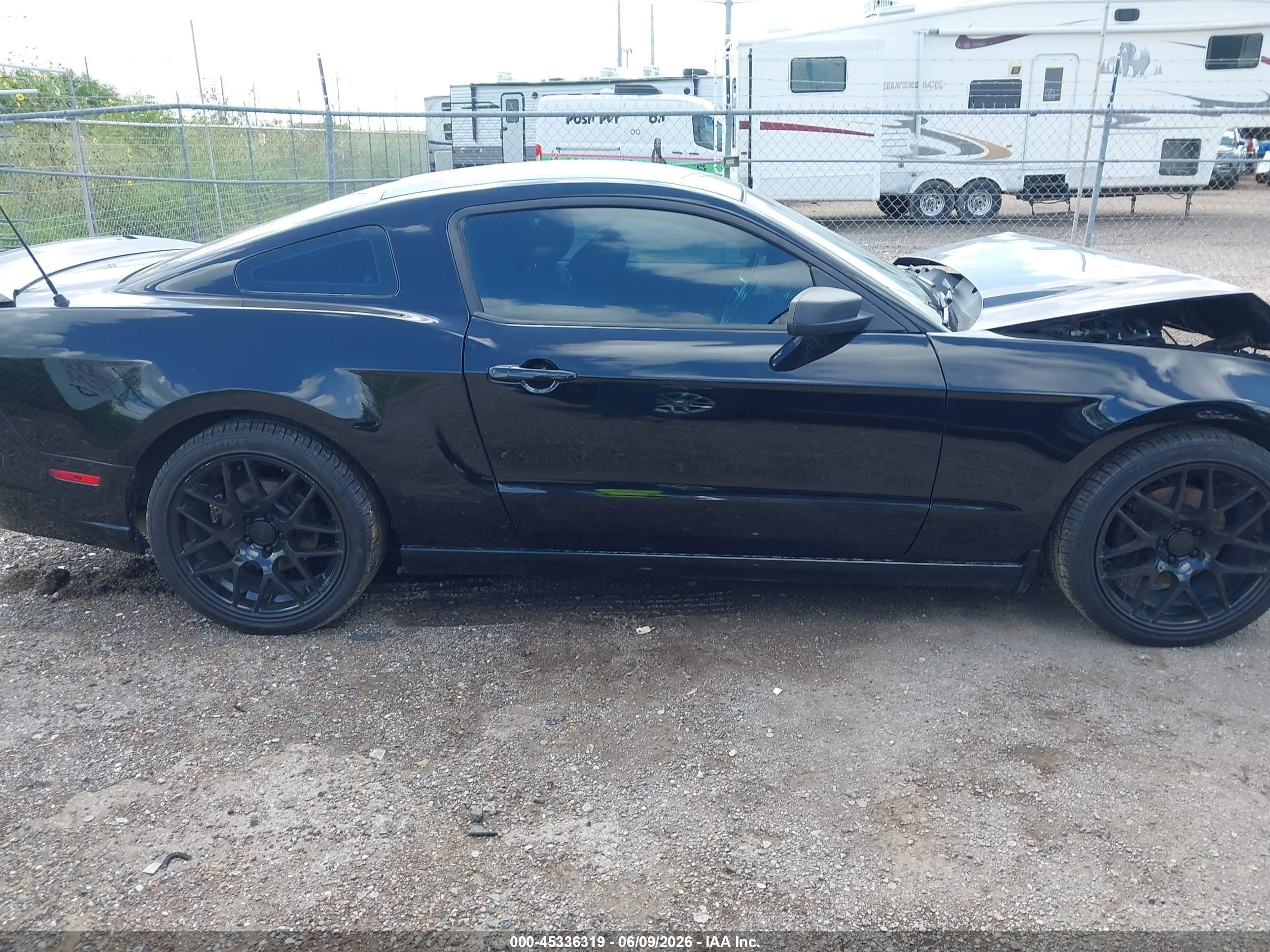 2014 Ford Mustang V6 Black vin: 1ZVBP8AMXE5274611