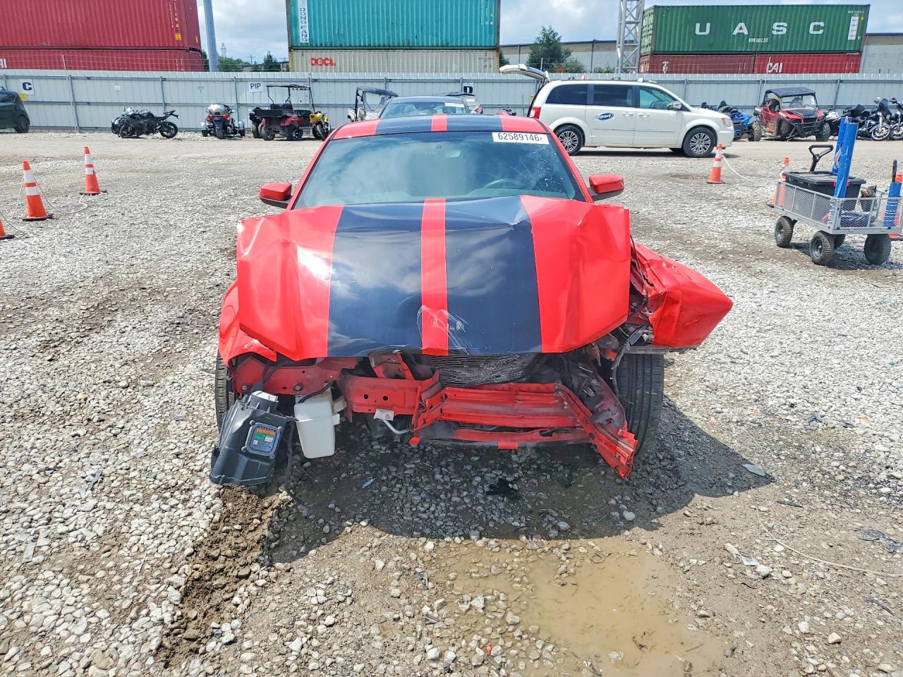 2014 Ford Mustang Red vin: 1ZVBP8AMXE5277394