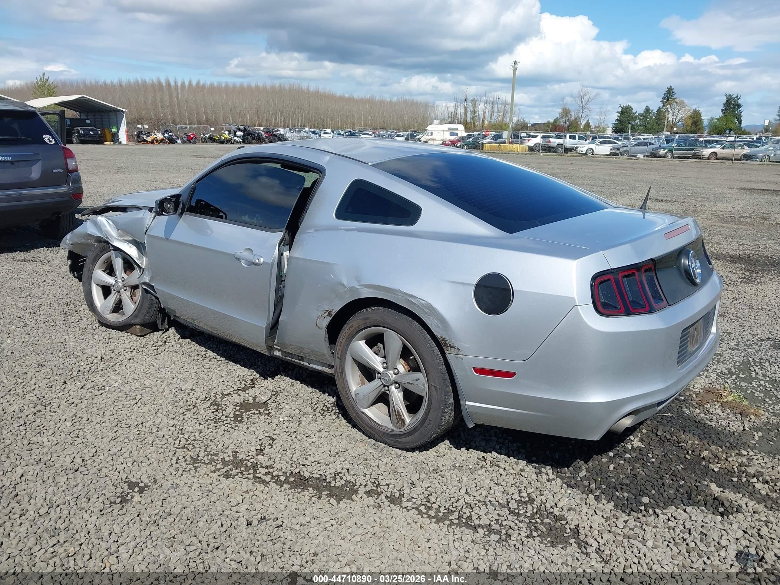 2014 Ford Mustang V6 Silver vin: 1ZVBP8AMXE5294776