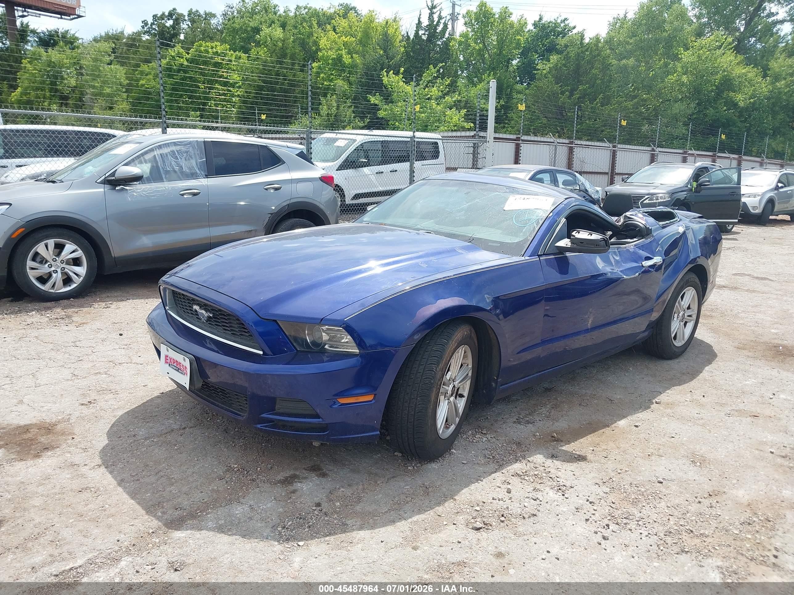 2014 Ford Mustang V6/v6 Premium Blue vin: 1ZVBP8AMXE5313438