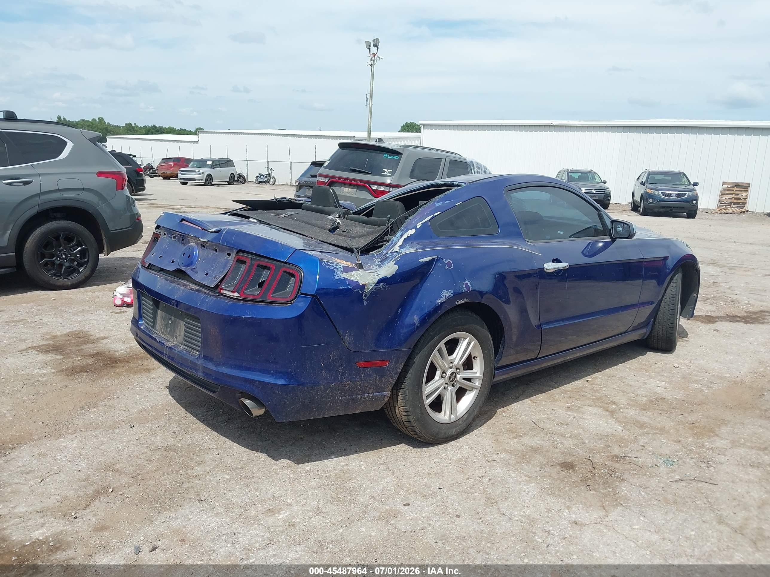 2014 Ford Mustang V6/v6 Premium Blue vin: 1ZVBP8AMXE5313438