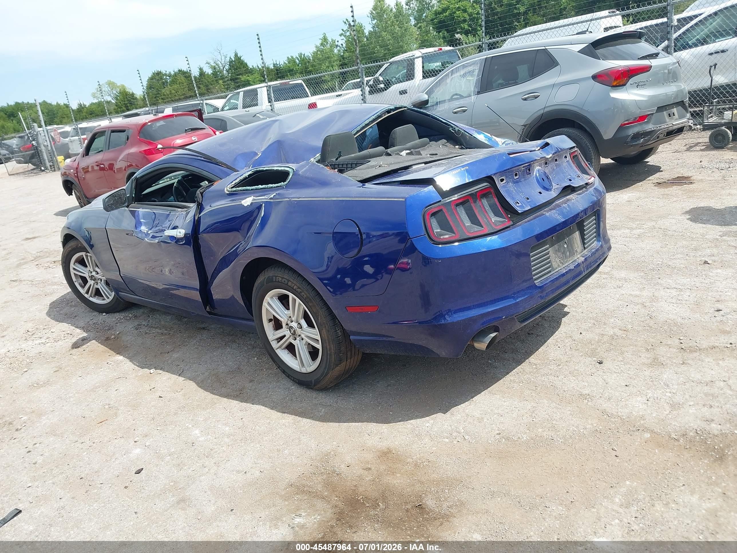 2014 Ford Mustang V6/v6 Premium Blue vin: 1ZVBP8AMXE5313438