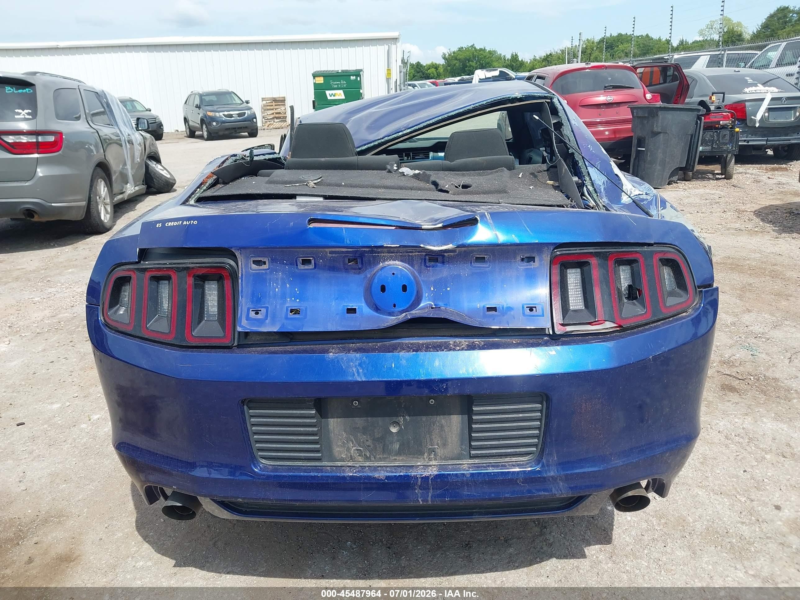 2014 Ford Mustang V6/v6 Premium Blue vin: 1ZVBP8AMXE5313438