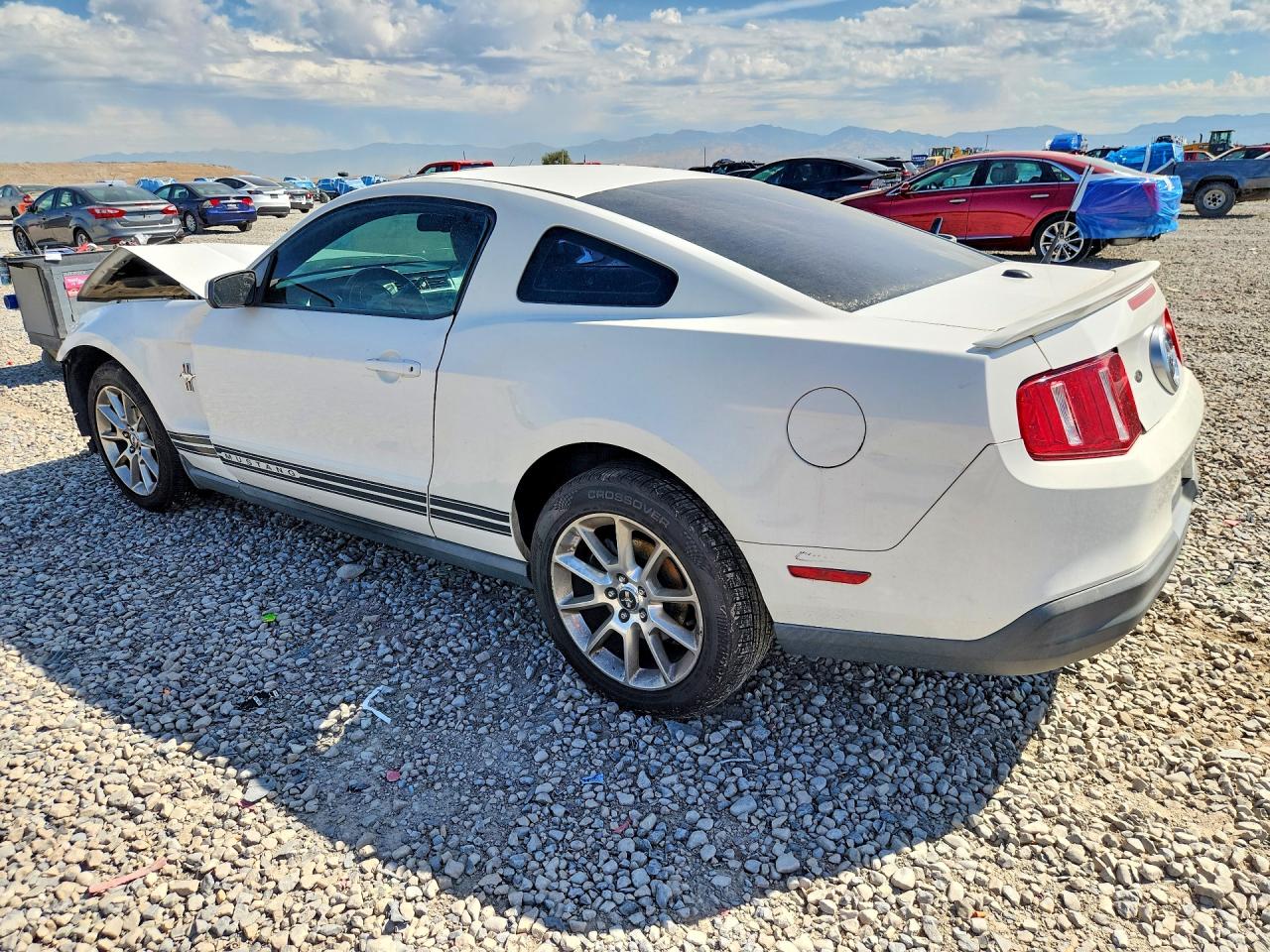 2010 Ford Mustang White vin: 1ZVBP8AN0A5100761