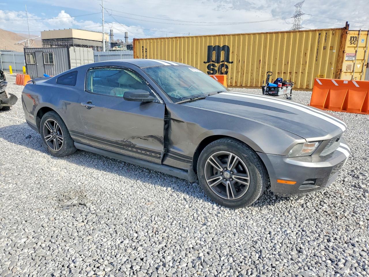 2010 Ford Mustang Gray vin: 1ZVBP8AN0A5108147