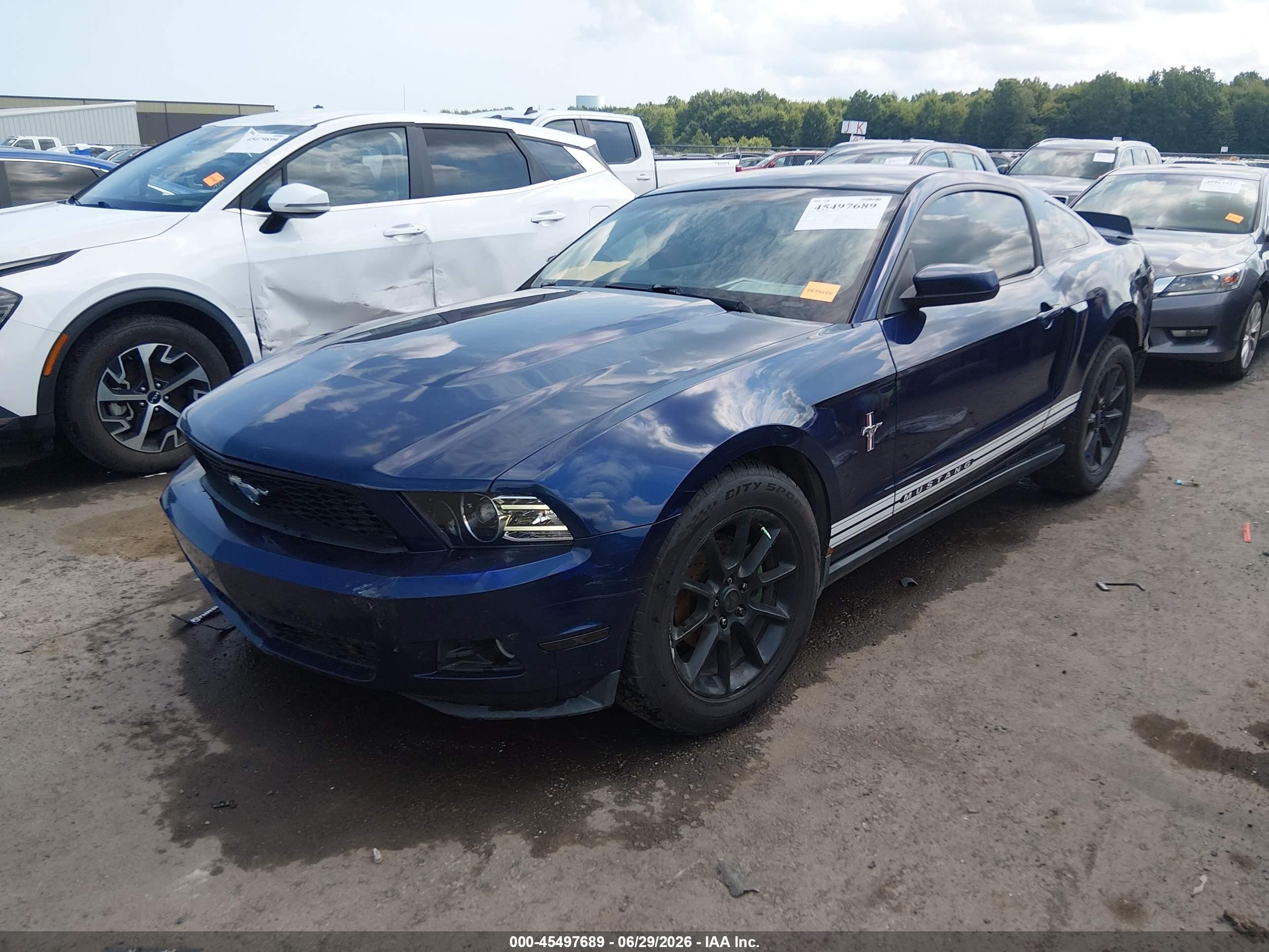 2010 Ford Mustang V6/v6 Premium Blue vin: 1ZVBP8AN1A5166459
