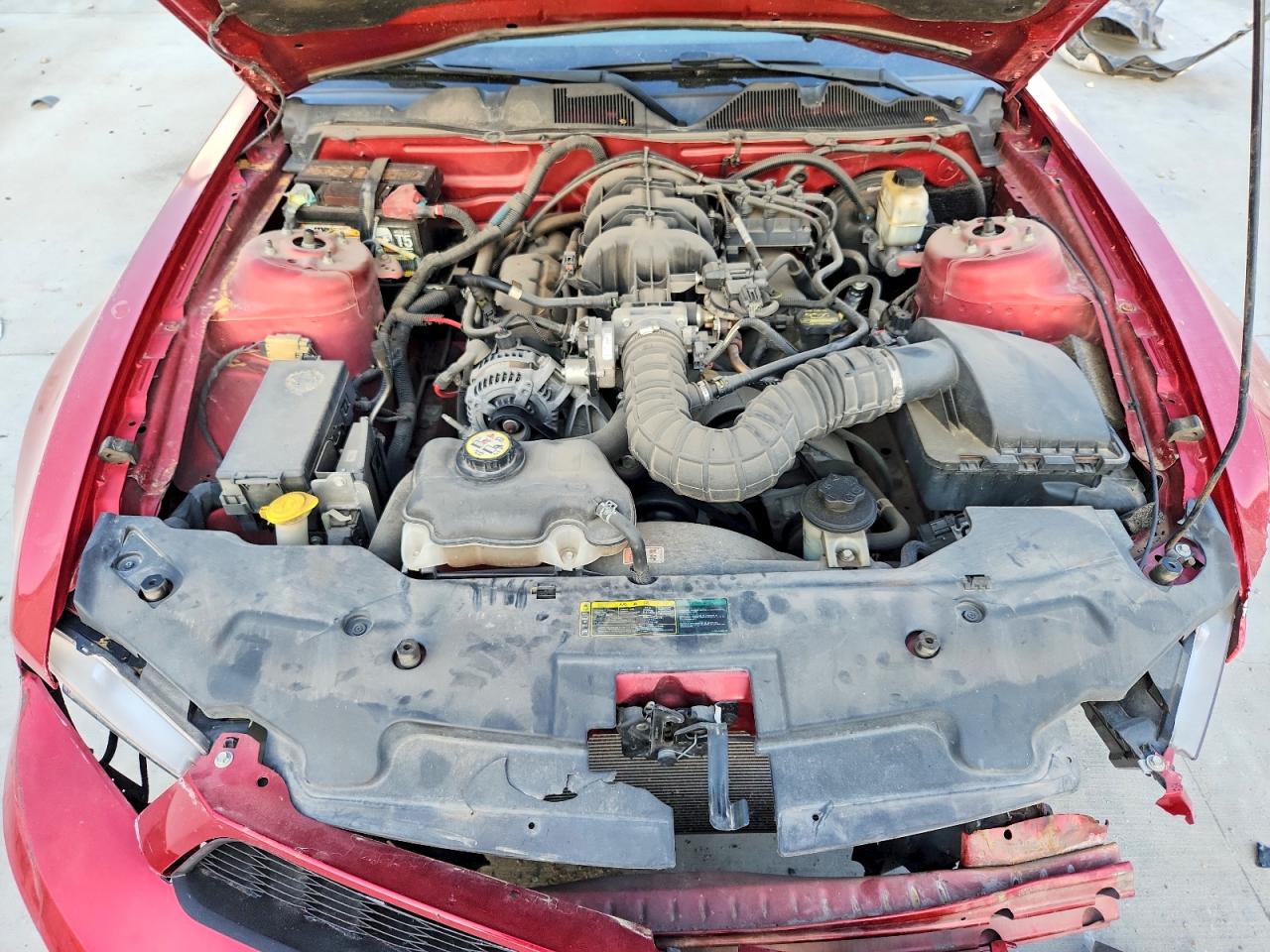 2010 Ford Mustang Red vin: 1ZVBP8AN2A5105170