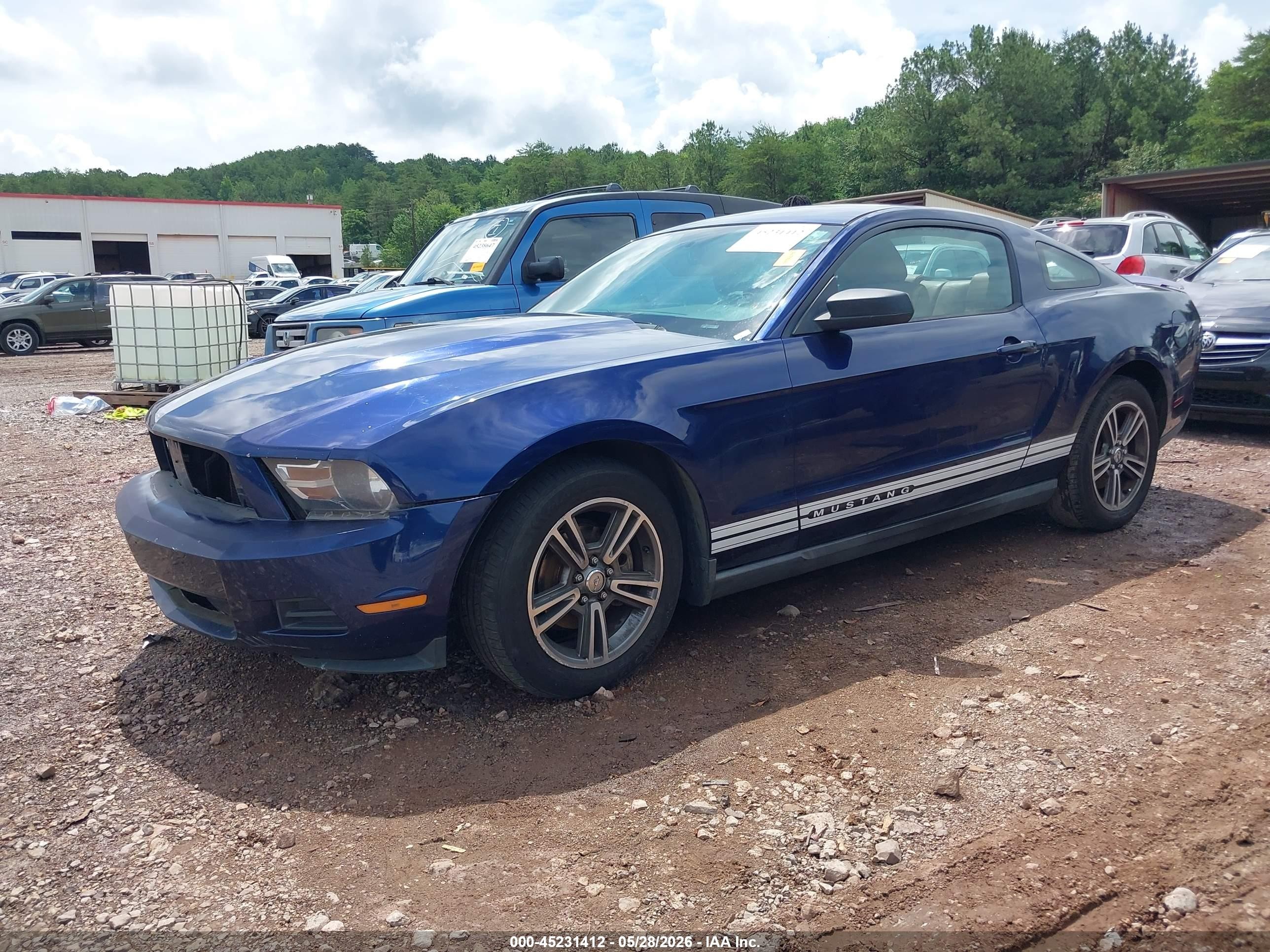 2010 Ford Mustang V6/v6 Premium Blue vin: 1ZVBP8AN3A5108305