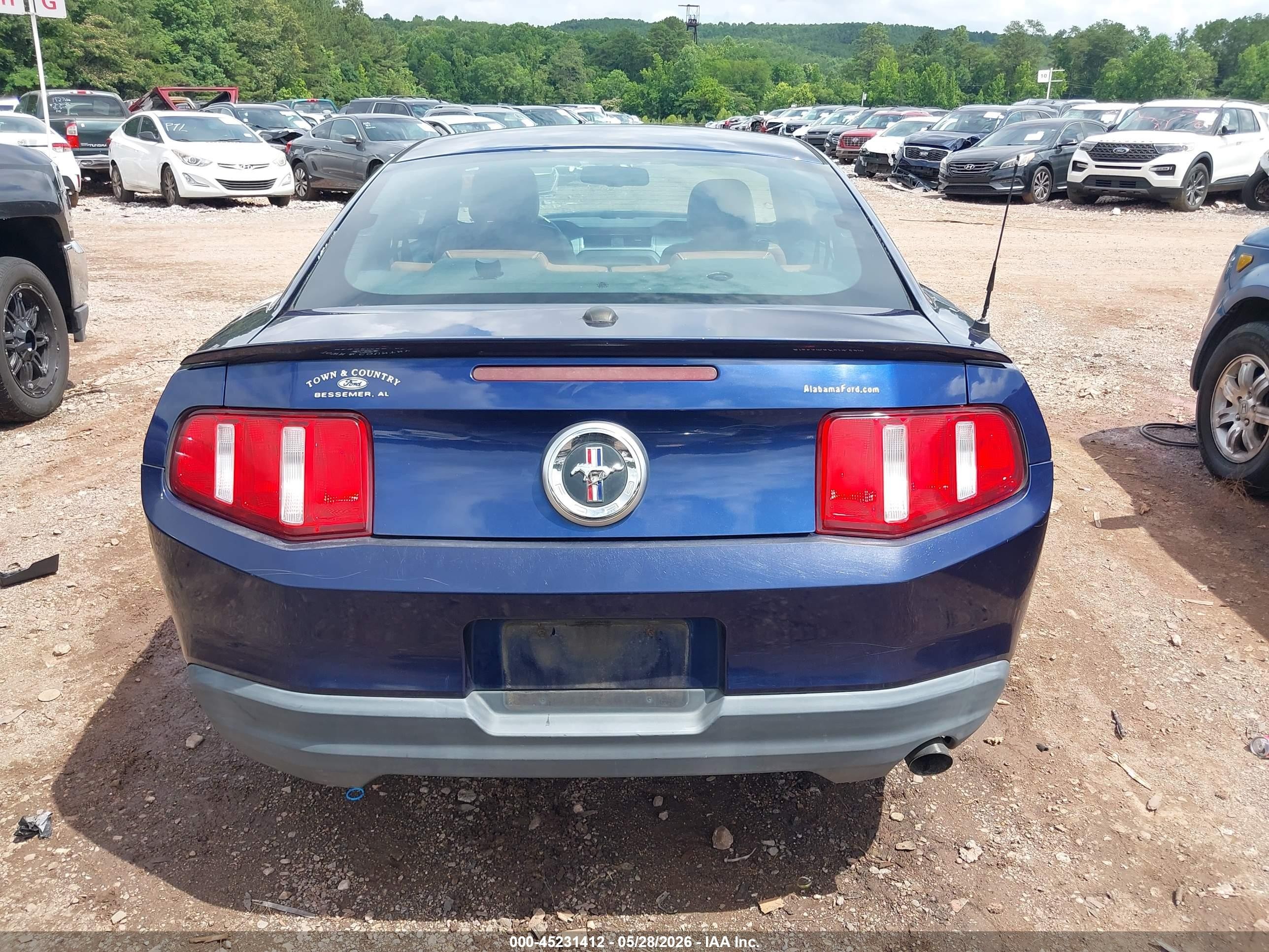 2010 Ford Mustang V6/v6 Premium Blue vin: 1ZVBP8AN3A5108305