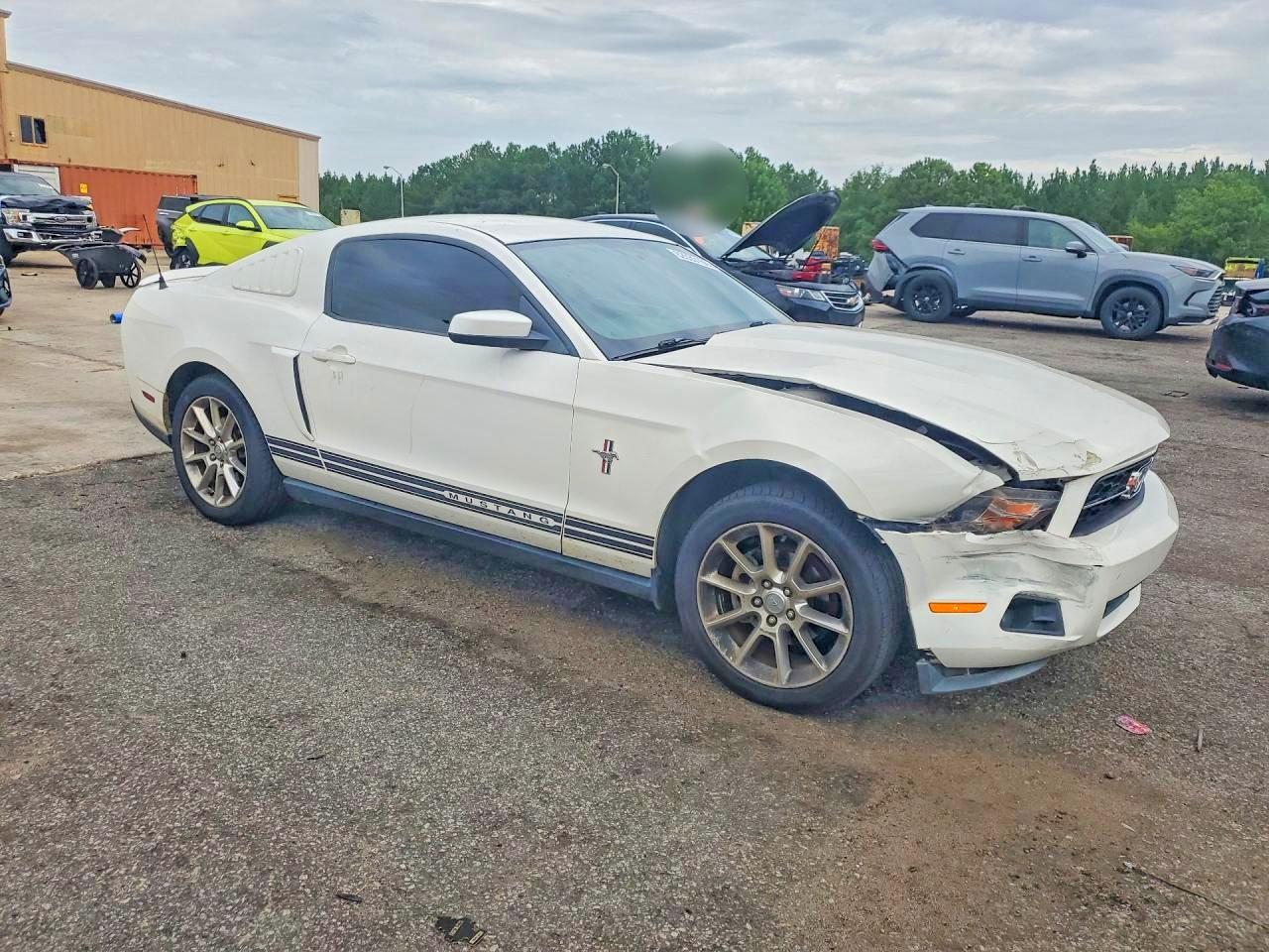 2010 Ford Mustang White vin: 1ZVBP8AN3A5149386