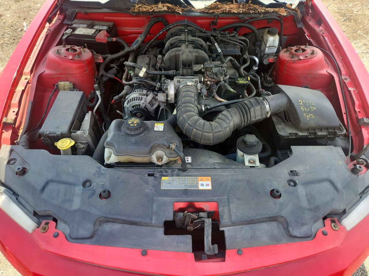 2010 Ford Mustang Red vin: 1ZVBP8AN3A5176006