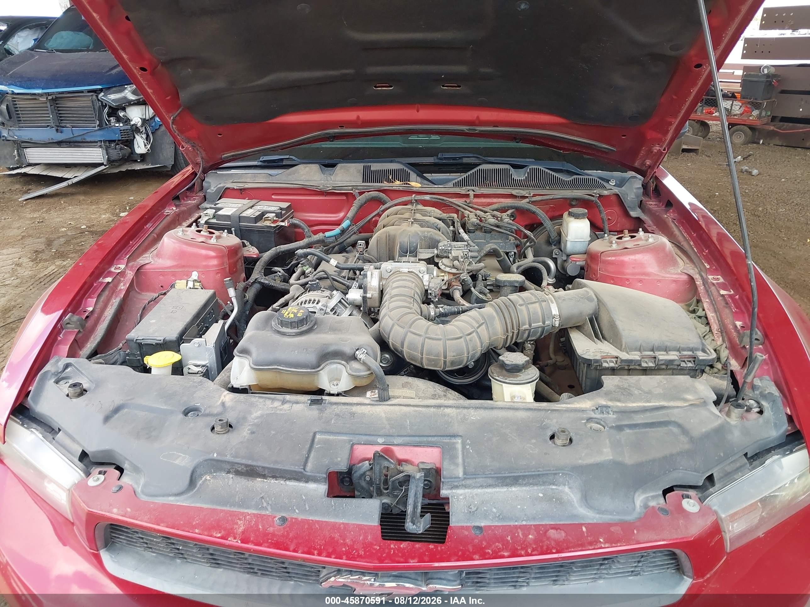 2010 Ford Mustang V6/v6 Premium Red vin: 1ZVBP8AN4A5154094