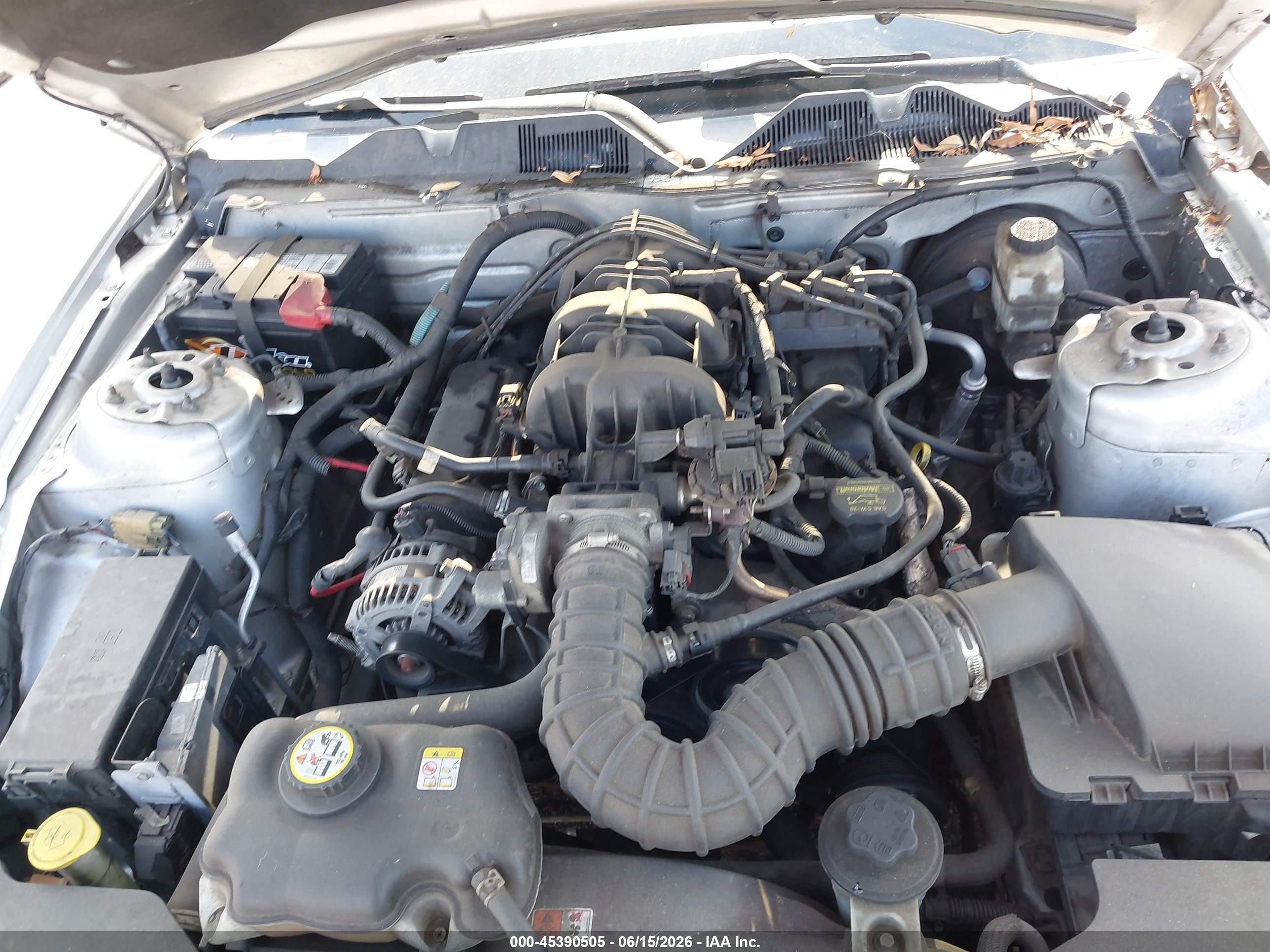 2010 Ford Mustang V6/v6 Premium Silver vin: 1ZVBP8AN7A5136804