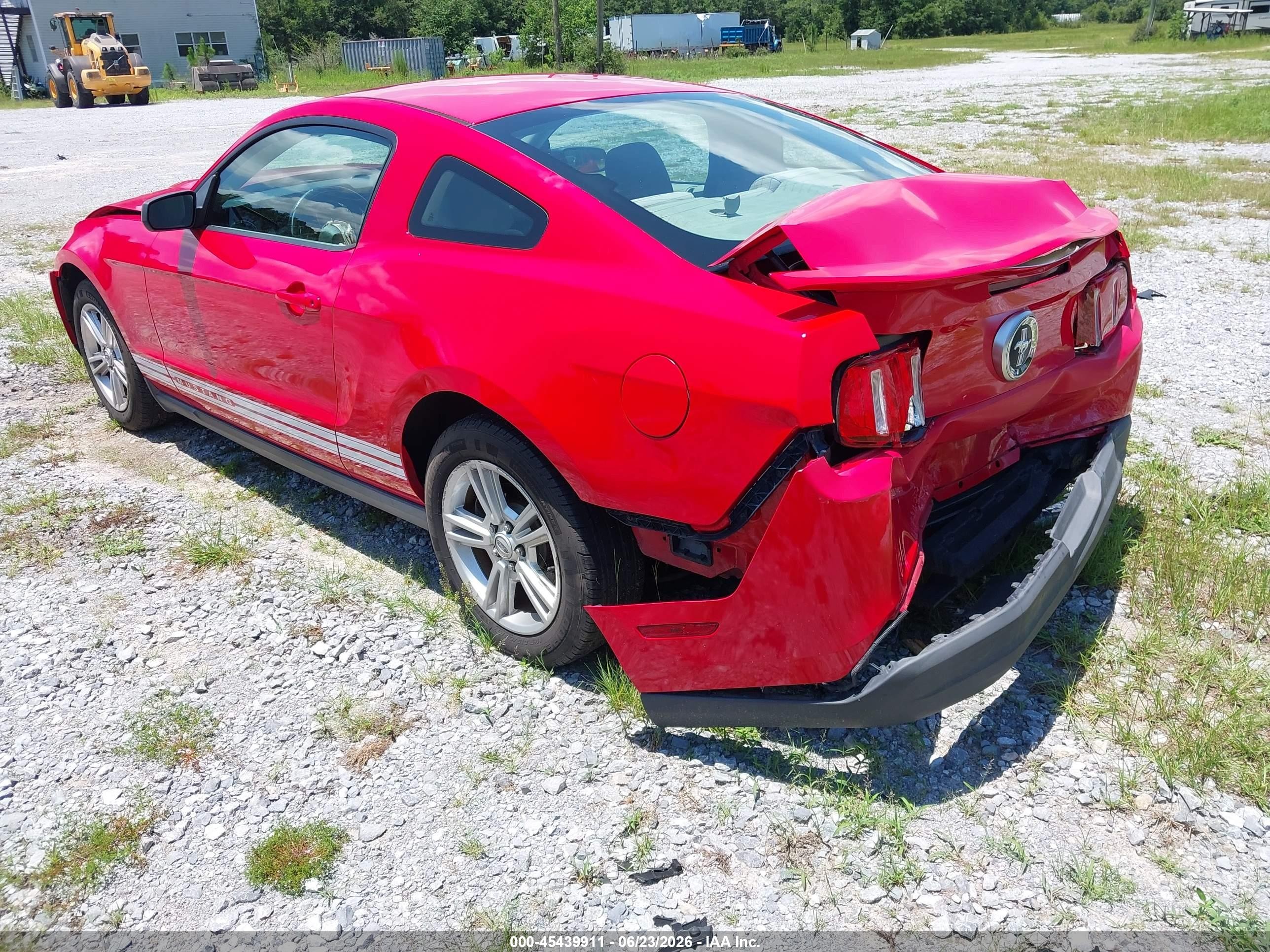2010 Ford Mustang V6/v6 Premium Red vin: 1ZVBP8AN9A5150123