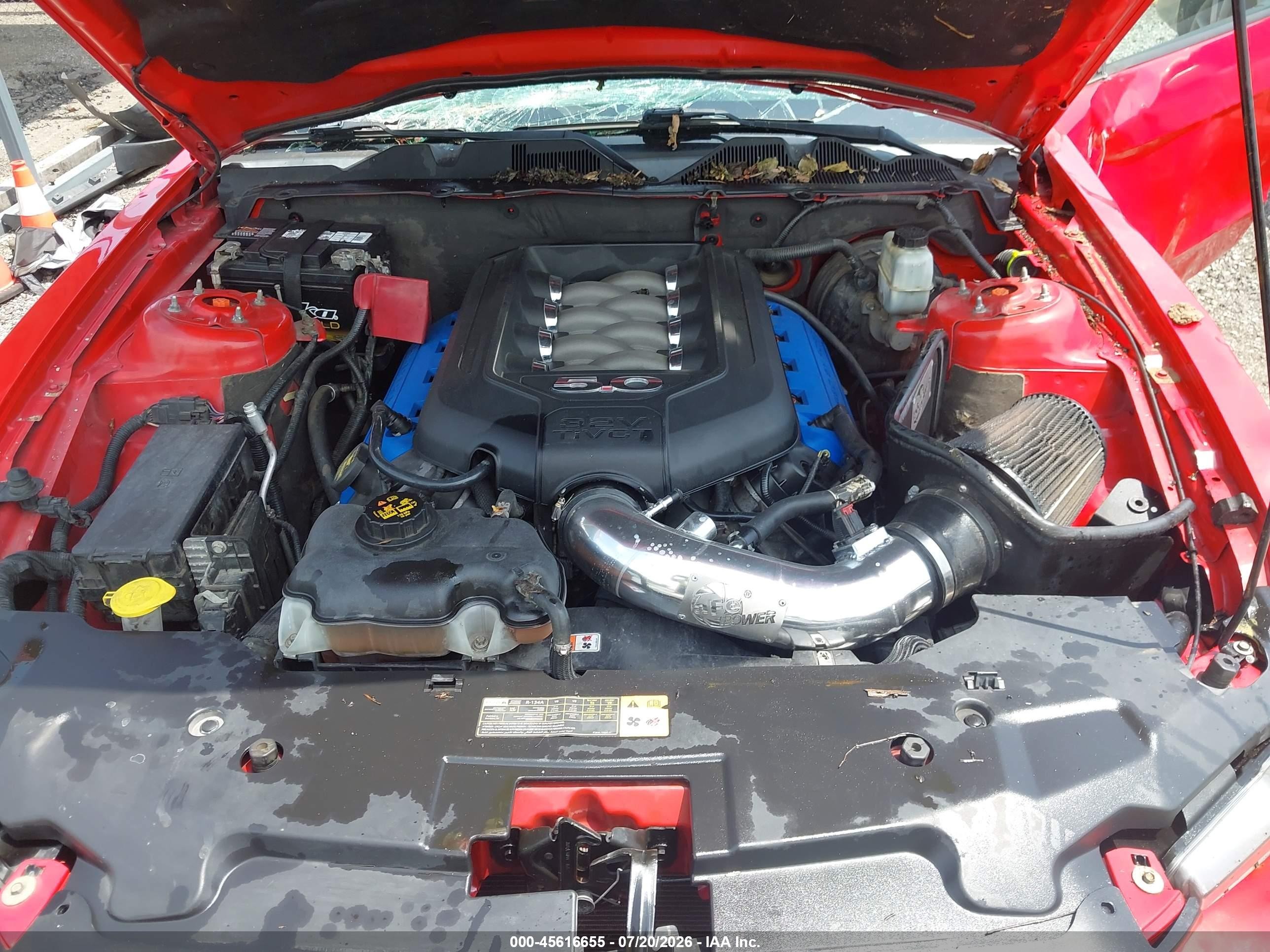 2012 Ford Mustang Gt Red vin: 1ZVBP8CF0C5240530