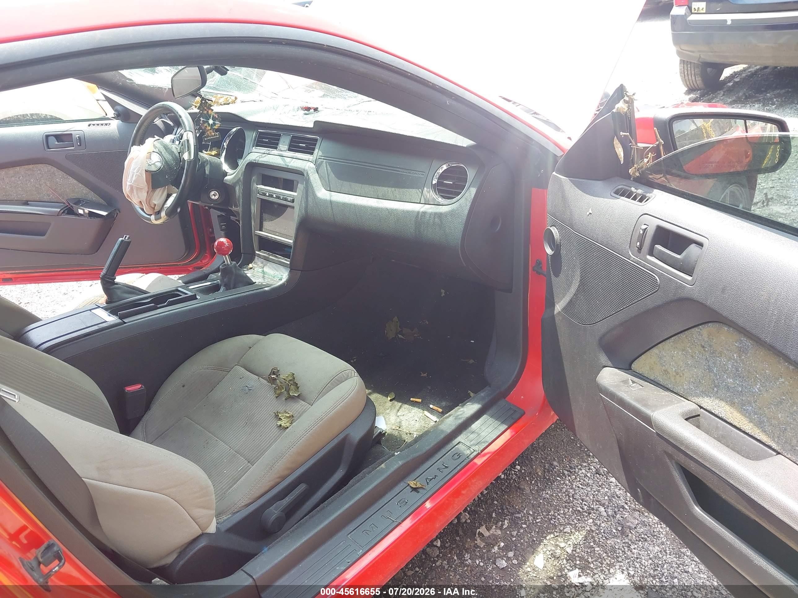 2012 Ford Mustang Gt Red vin: 1ZVBP8CF0C5240530